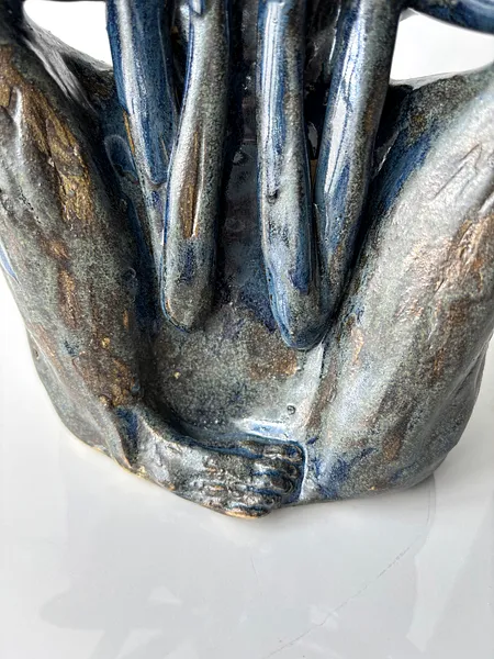 Image of Vertical by VITALIY KRASUTSKIY, made of Chamotte clay, glazes, Sculpture medium, from Lviv, part of the Series 1 series Photo 7 of 8.