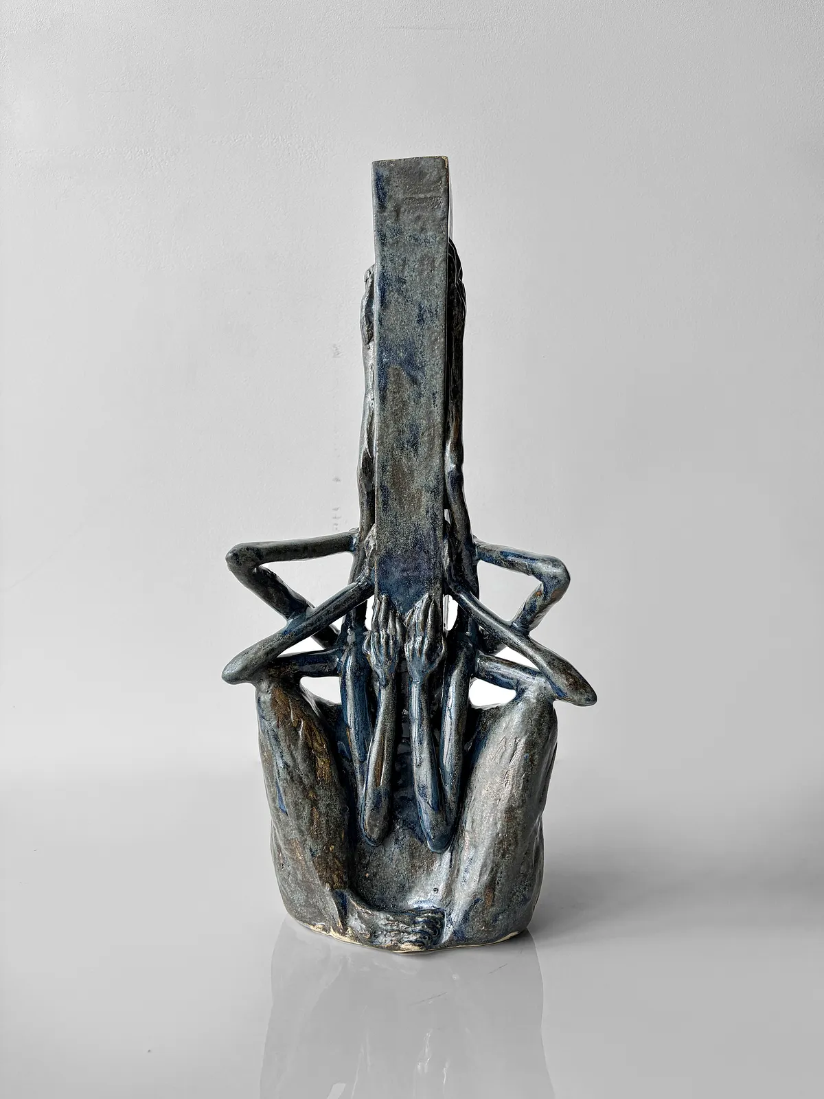 Image of Vertical by VITALIY KRASUTSKIY, made of Chamotte clay, glazes, Sculpture medium, from Lviv, part of the Series 1 series Photo 8 of 8.