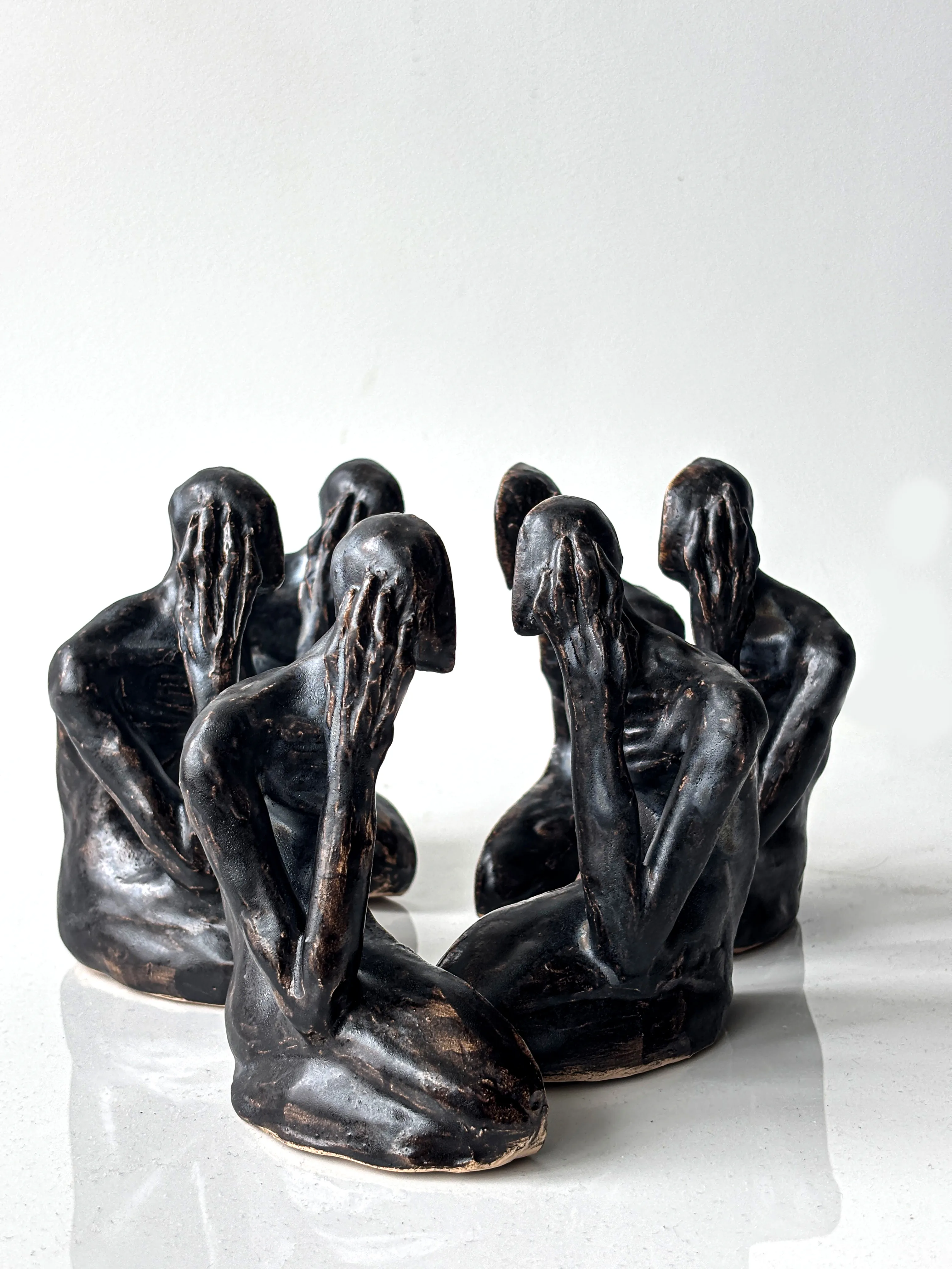 Image of Divided by VITALIY KRASUTSKIY, size: H=130mm, made of Chamotte clay, glazes, Sculpture medium, from Lviv Photo 1 of 8.