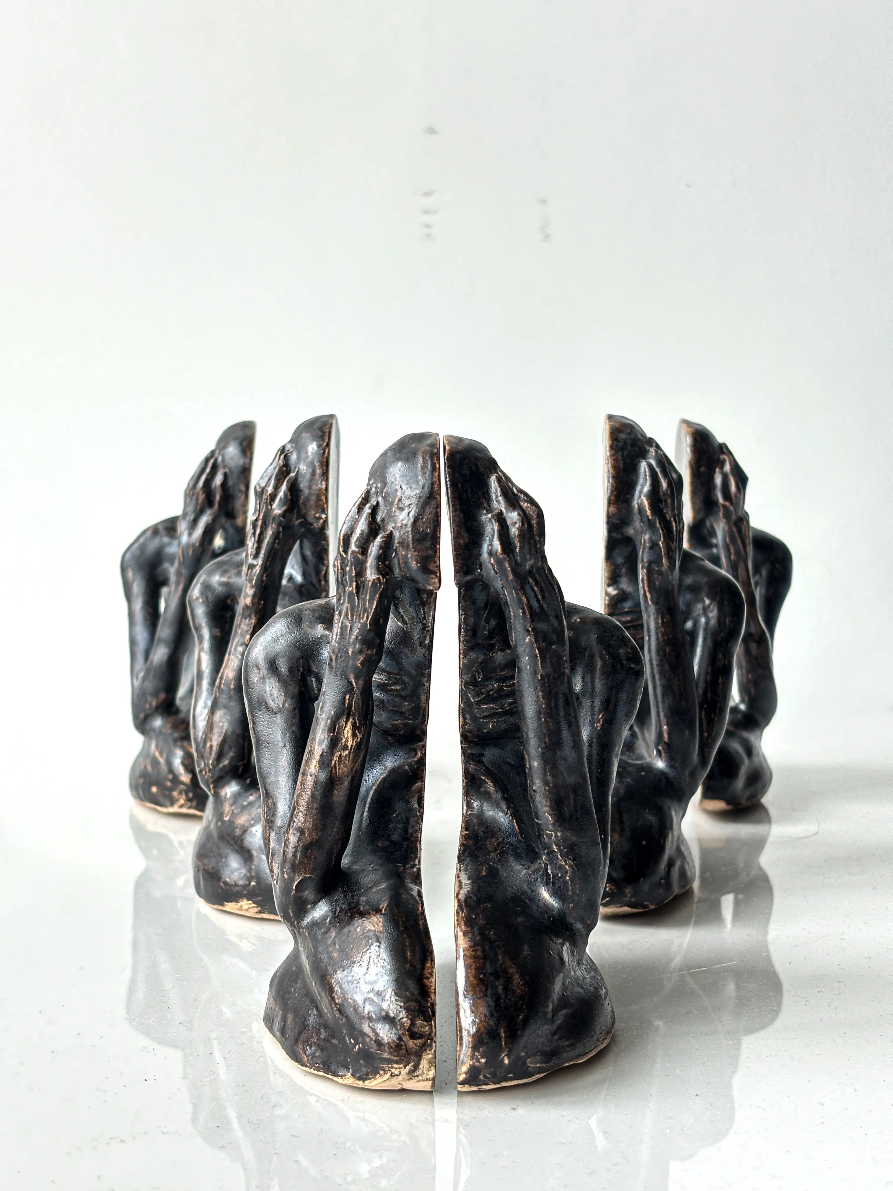 Image of Divided by VITALIY KRASUTSKIY, size: H=130mm, made of Chamotte clay, glazes, Sculpture medium, from Lviv Photo 2 of 8.