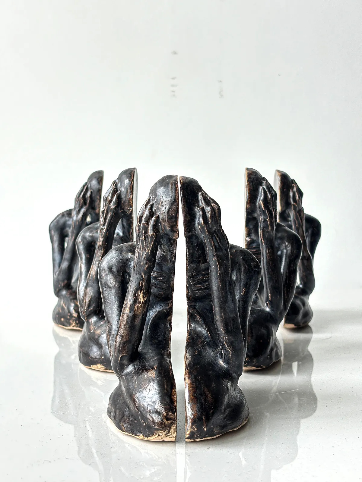 Image of Divided by VITALIY KRASUTSKIY, made of Chamotte clay, glazes, Sculpture medium, from Lviv Photo 2 of 8.