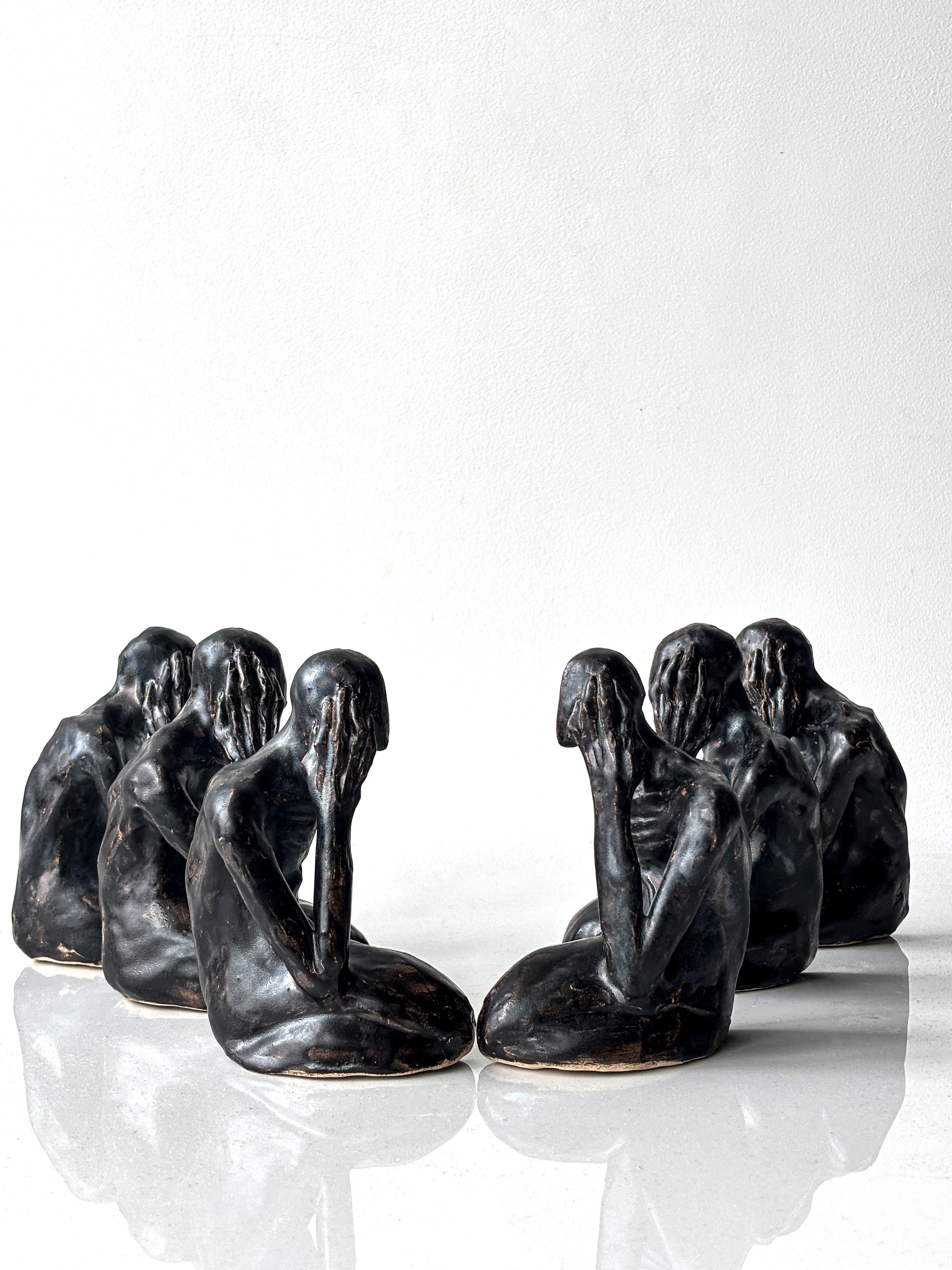 Image of Divided by VITALIY KRASUTSKIY, size: H=130mm, made of Chamotte clay, glazes, Sculpture medium, from Lviv Photo 4 of 8.