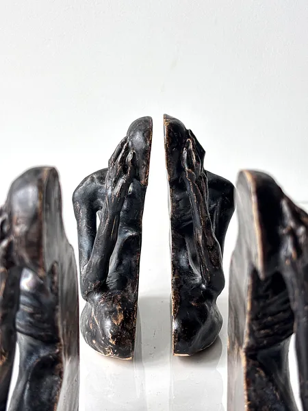 Image of Divided by VITALIY KRASUTSKIY, size: H=130mm, made of Chamotte clay, glazes, Sculpture medium, from Lviv Photo 8 of 8.