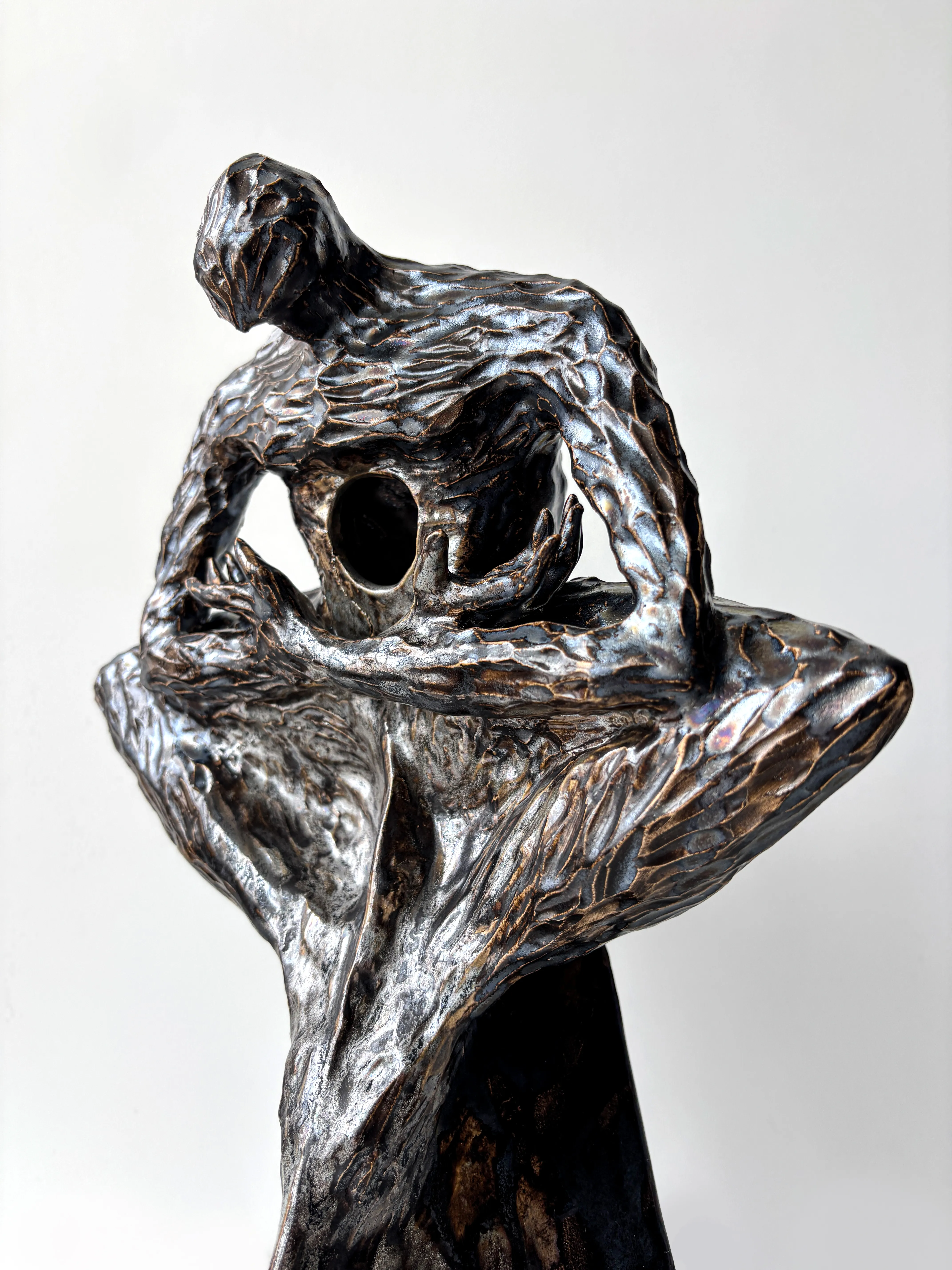 Image of Void II by VITALIY KRASUTSKIY, size: 50х20х15 см, made of Chamotte clay, glazes, Sculpture medium, from Lviv, part of the Series 1 series, priced at $600 Photo 1 of 10.