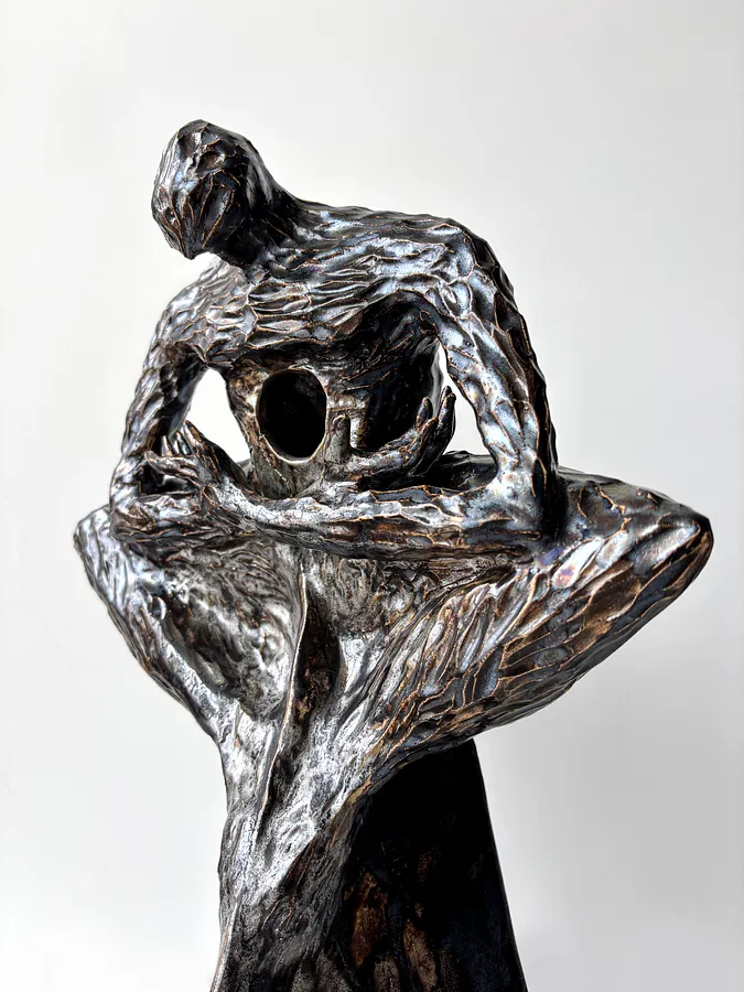 Image of Void II by VITALIY KRASUTSKIY, size: 50х20х15 см, made of Chamotte clay, glazes, Sculpture medium, from Lviv, part of the Series 1 series, priced at $600 Photo 1 of 10.