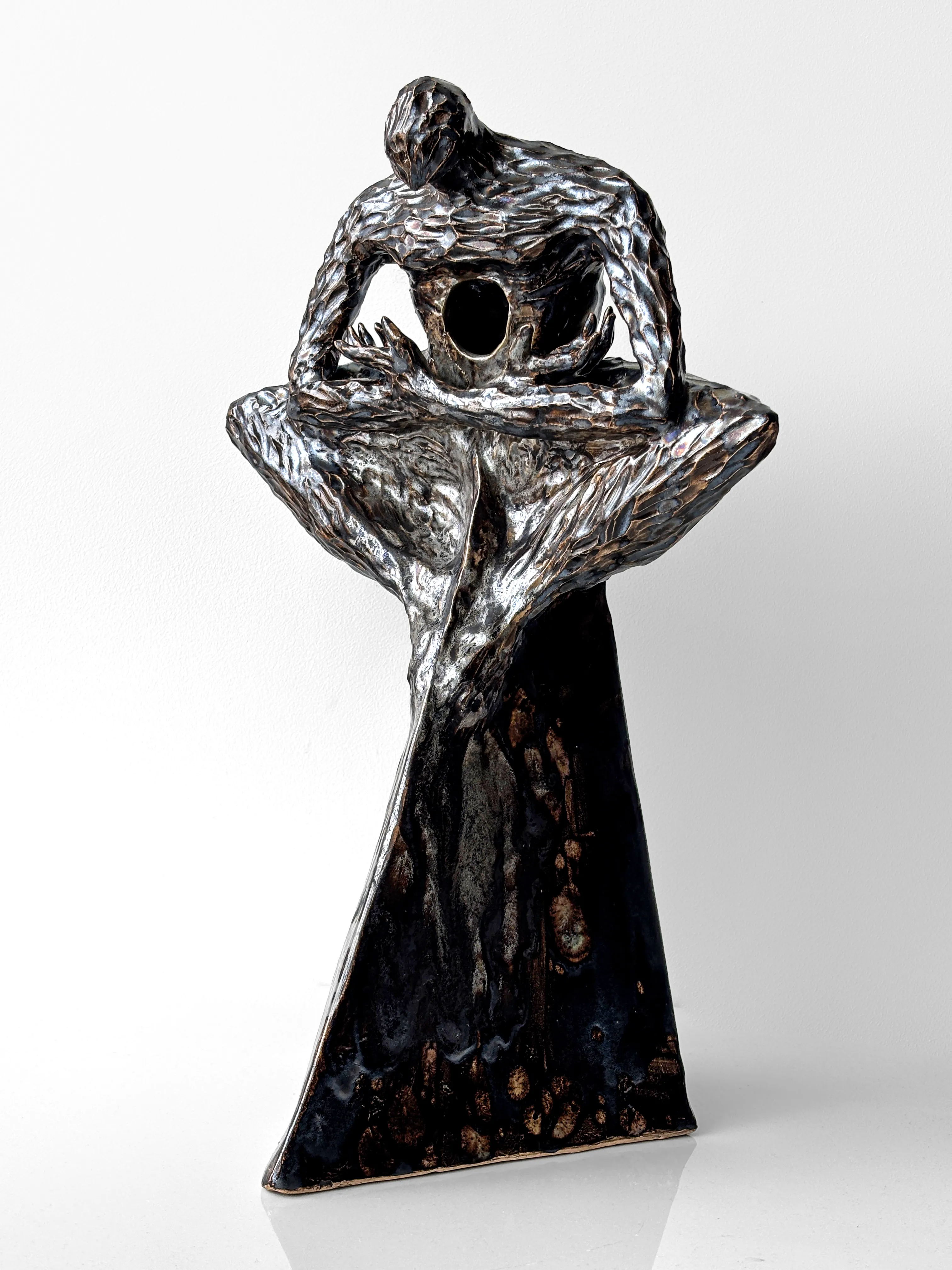 Image of Void II by VITALIY KRASUTSKIY, size: 50х20х15 см, made of Chamotte clay, glazes, Sculpture medium, from Lviv, part of the Series 1 series, priced at $600 Photo 2 of 10.