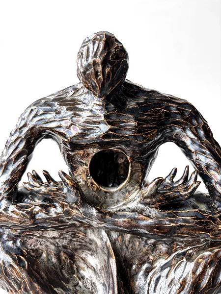 Image of Void II by VITALIY KRASUTSKIY, size: 50х20х15 см, made of Chamotte clay, glazes, Sculpture medium, from Lviv, part of the Series 1 series, priced at $600 Photo 4 of 10.