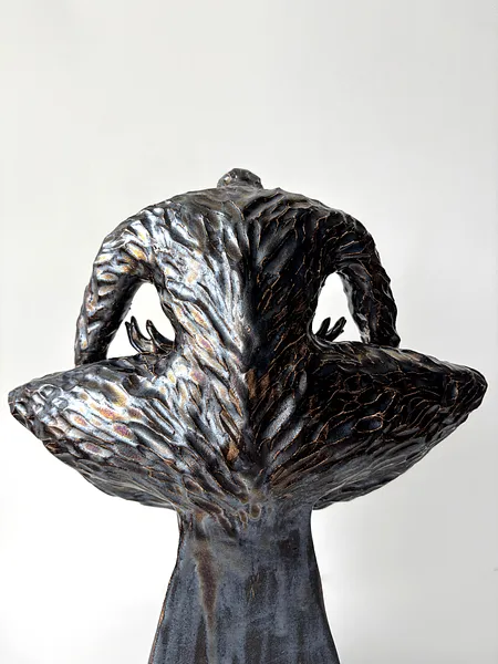 Image of Void II by VITALIY KRASUTSKIY, size: 50х20х15 см, made of Chamotte clay, glazes, Sculpture medium, from Lviv, part of the Series 1 series, priced at $600 Photo 7 of 10.