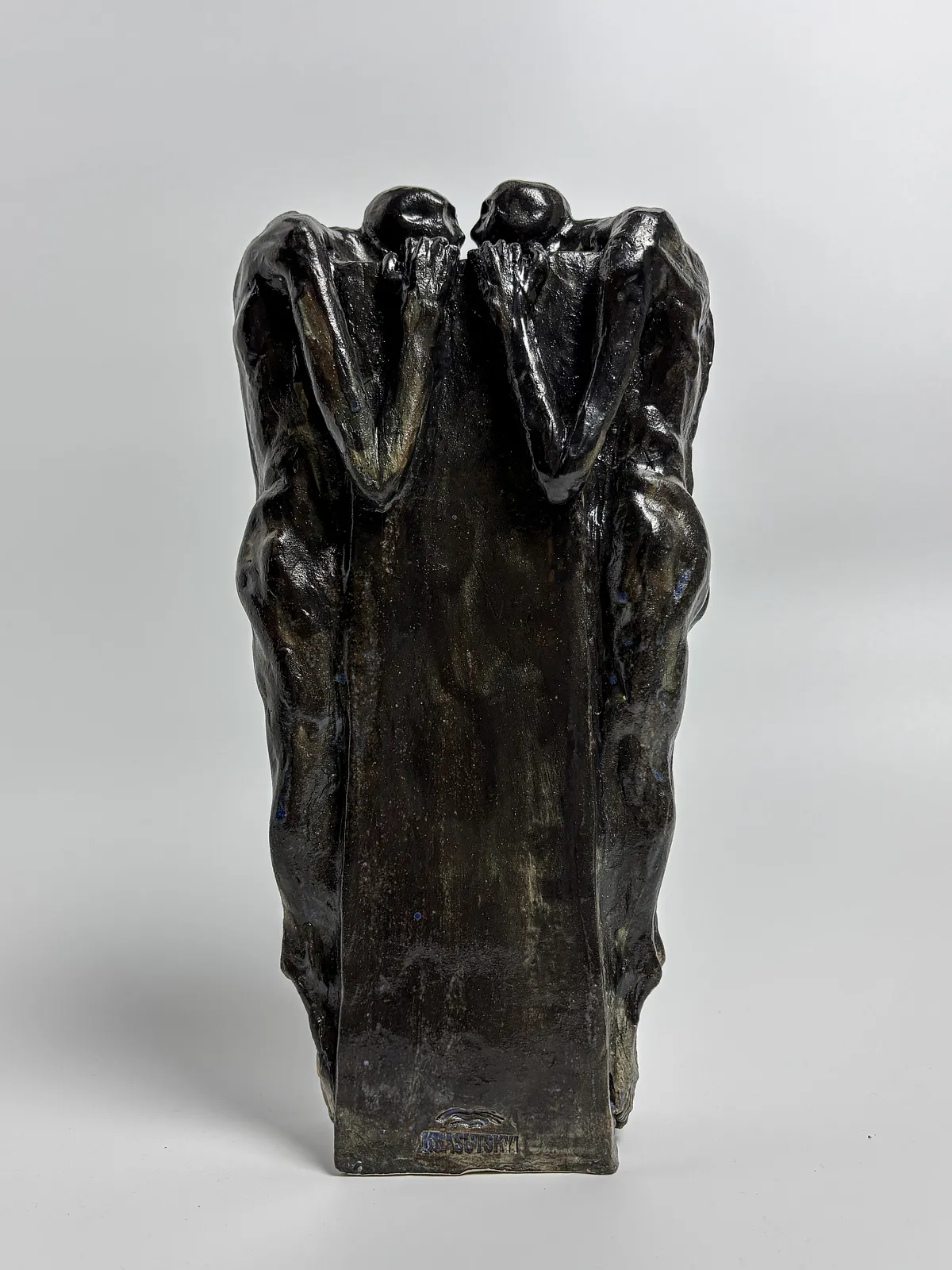 Image of Mirror by VITALIY KRASUTSKIY, made of Chamotte clay, glazes, Sculpture medium, from Lviv, part of the Series 1 series Photo 1 of 9.
