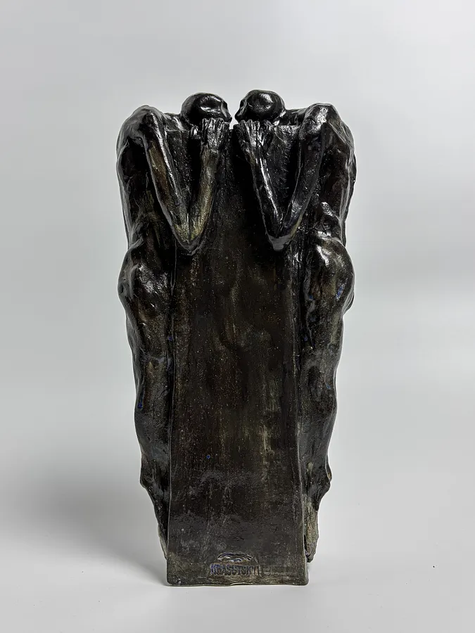 Image of Mirror by VITALIY KRASUTSKIY, size: 30х15х8, made of Chamotte clay, glazes, Sculpture medium, from Lviv, part of the Series 1 series, priced at $200 Photo 1 of 9.