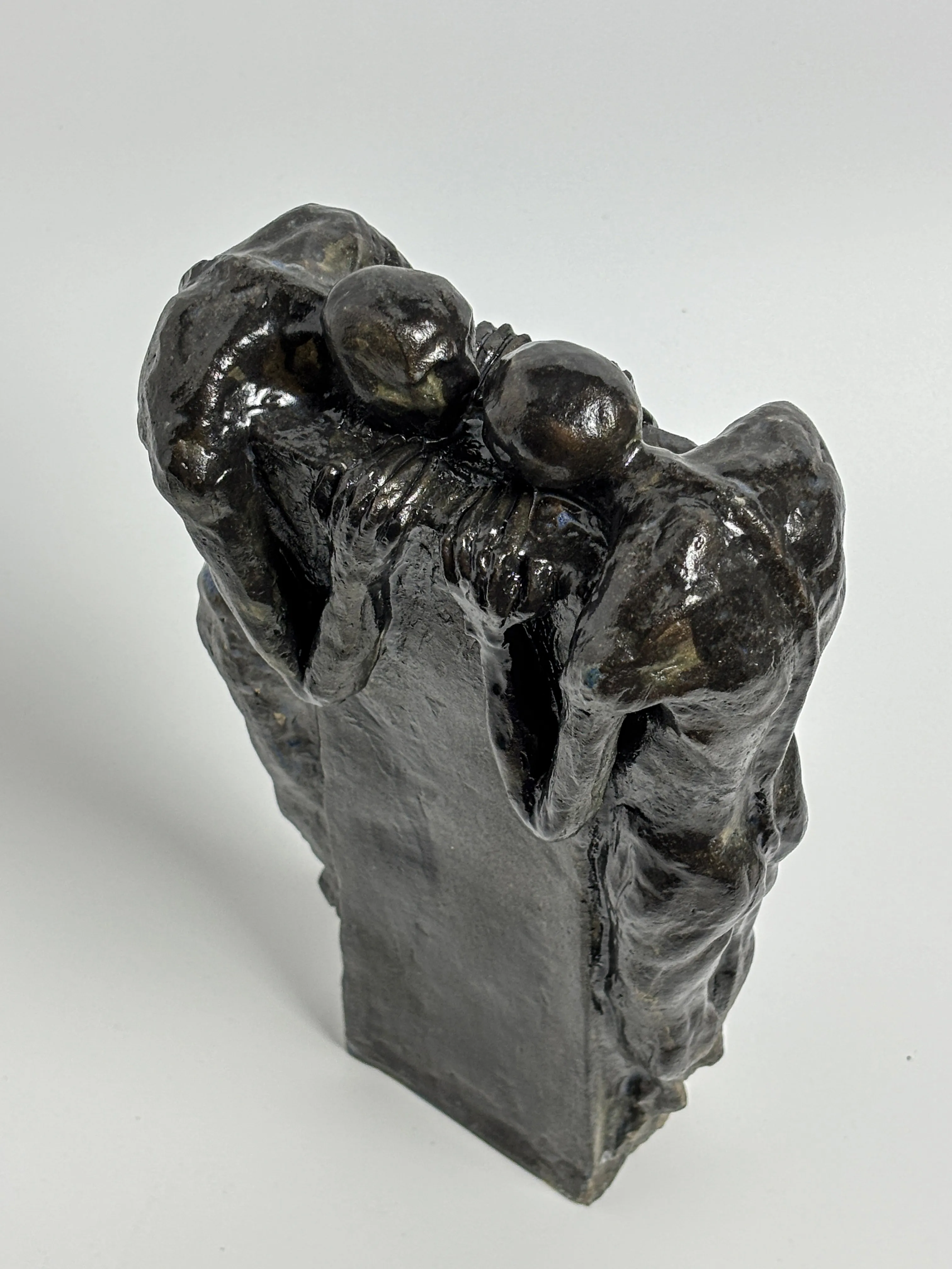 Image of Mirror by VITALIY KRASUTSKIY, size: 30х15х8, made of Chamotte clay, glazes, Sculpture medium, from Lviv, part of the Series 1 series, priced at $200 Photo 9 of 9.