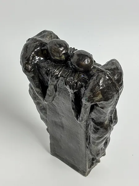 Image of Mirror by VITALIY KRASUTSKIY, size: 30х15х8, made of Chamotte clay, glazes, Sculpture medium, from Lviv, part of the Series 1 series, priced at $200 Photo 9 of 9.