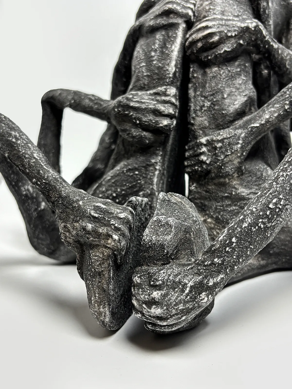 Image of Too much by VITALIY KRASUTSKIY, made of Chamotte clay, glazes, Sculpture medium, from Lviv, part of the Series 1 series, priced at €700 Photo 3 of 16.