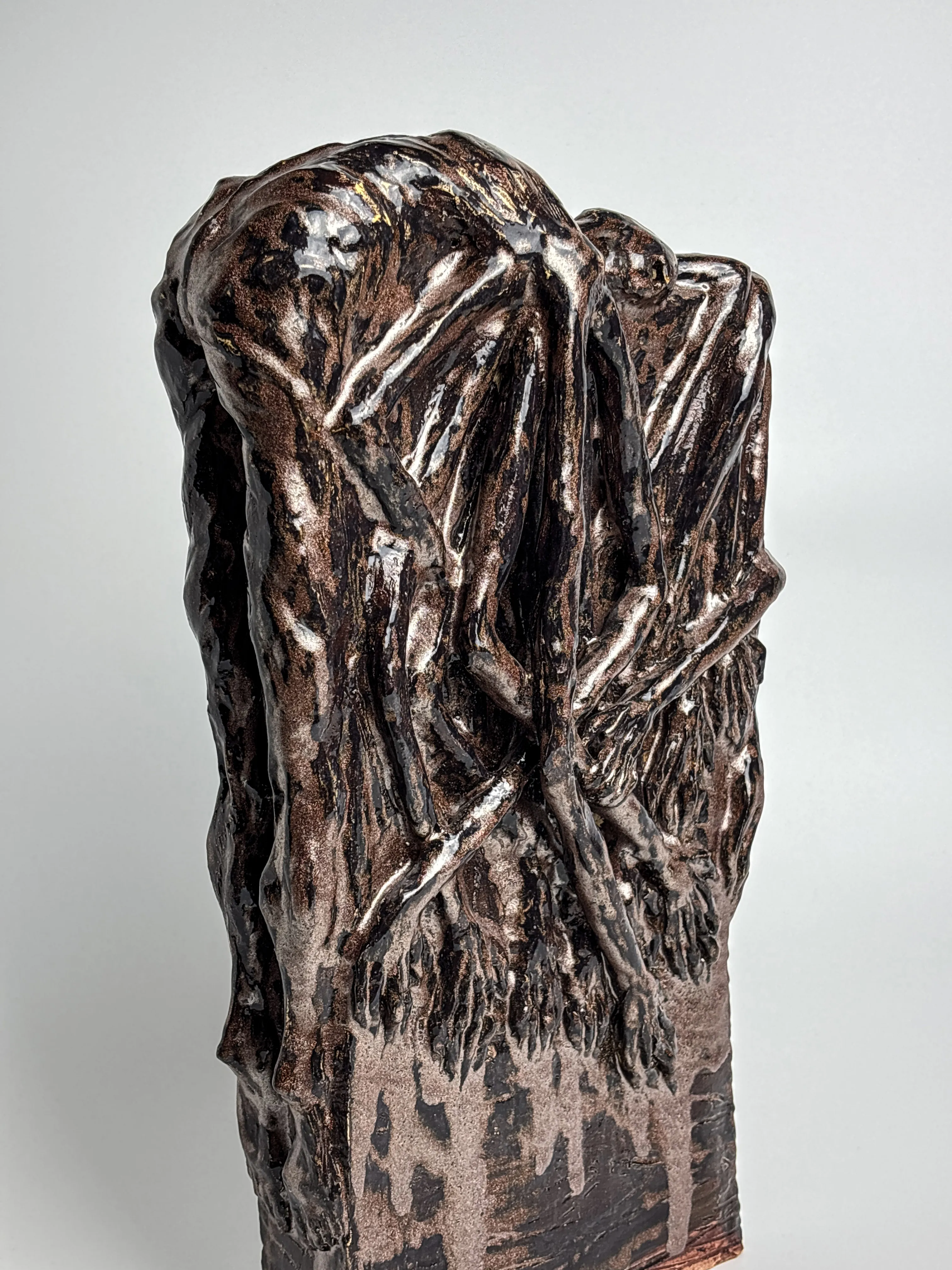 Image of Disappointment 4 by VITALIY KRASUTSKIY, size: 40х20 см, made of Chamotte clay, glazes, Sculpture medium, from Lviv, part of the Sculpture 2 series, priced at $400 Photo 3 of 4.