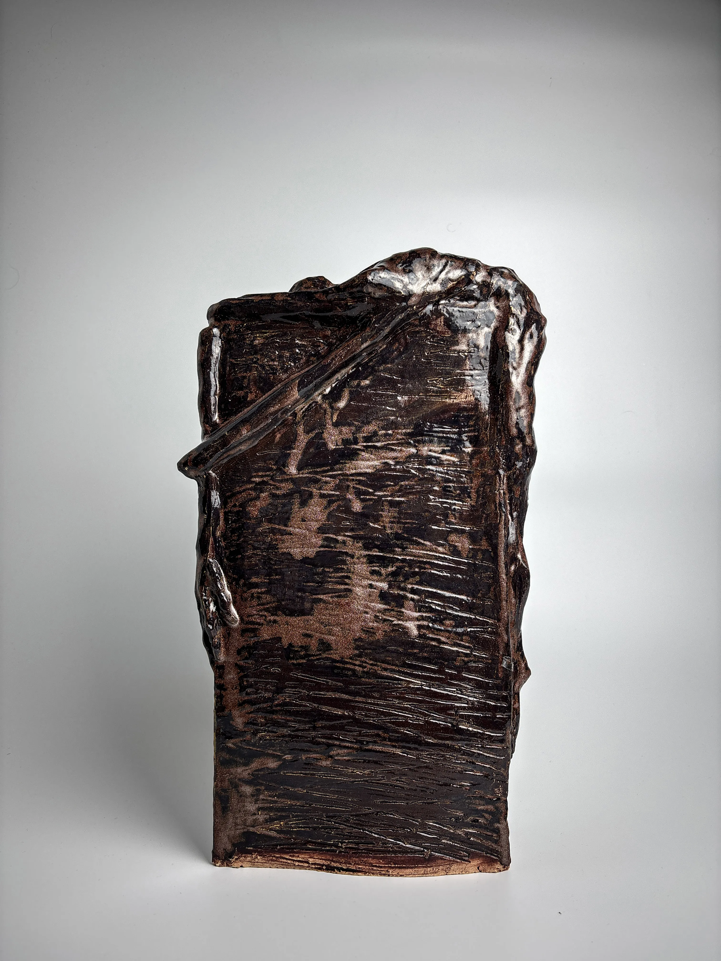 Image of Disappointment 4 by VITALIY KRASUTSKIY, size: 40х20 см, made of Chamotte clay, glazes, Sculpture medium, from Lviv, part of the Sculpture 2 series, priced at $400 Photo 4 of 4.