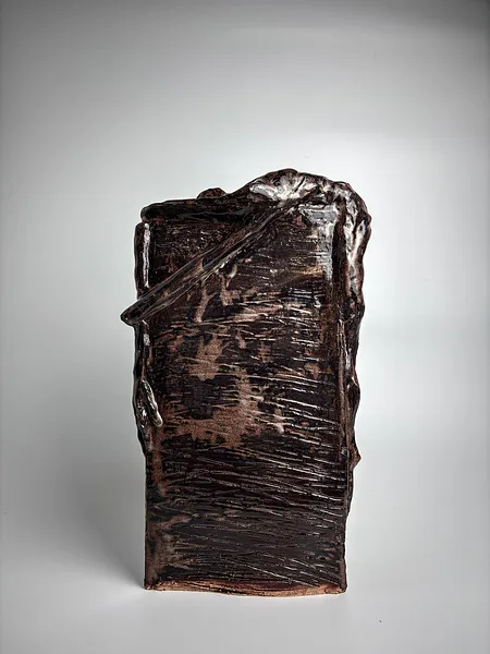 Image of Disappointment 4 by VITALIY KRASUTSKIY, size: 40х20 см, made of Chamotte clay, glazes, Sculpture medium, from Lviv, part of the Sculpture 2 series, priced at $400 Photo 4 of 4.