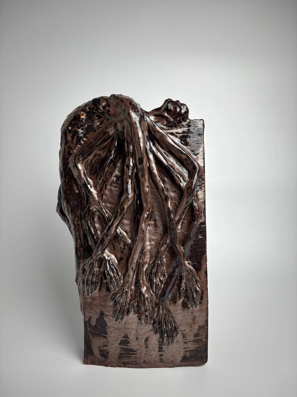 Image of Disappointment 2 by VITALIY KRASUTSKIY, made of Chamotte clay, glazes, Sculpture medium, from Lviv, part of the Sculpture 2 series, priced at €400 Photo 2 of 6.