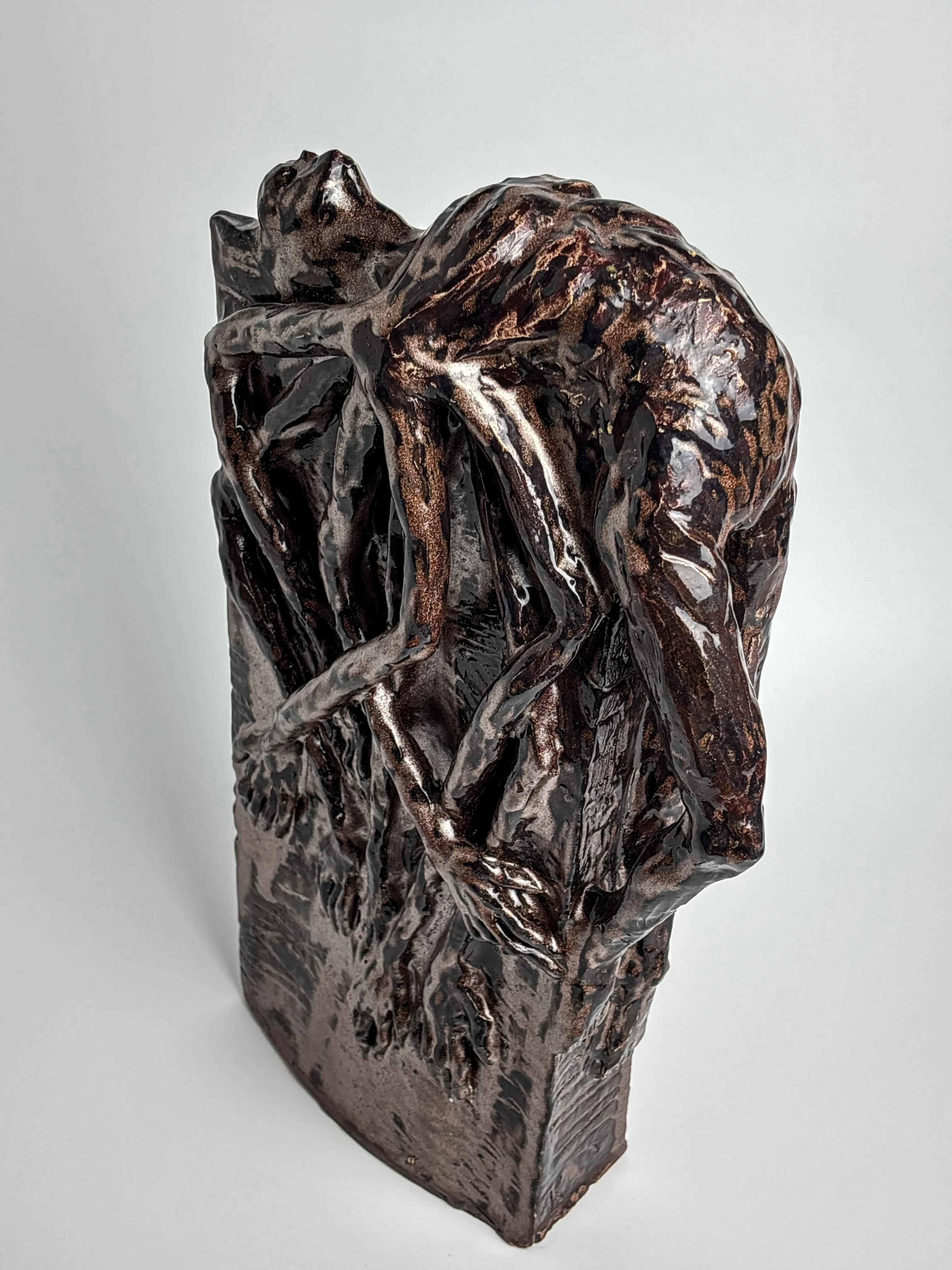 Image of Disappointment 2 by VITALIY KRASUTSKIY, size: 40х20 см, made of Chamotte clay, glazes, Sculpture medium, from Lviv, part of the Sculpture 2 series, priced at $400 Photo 6 of 6.