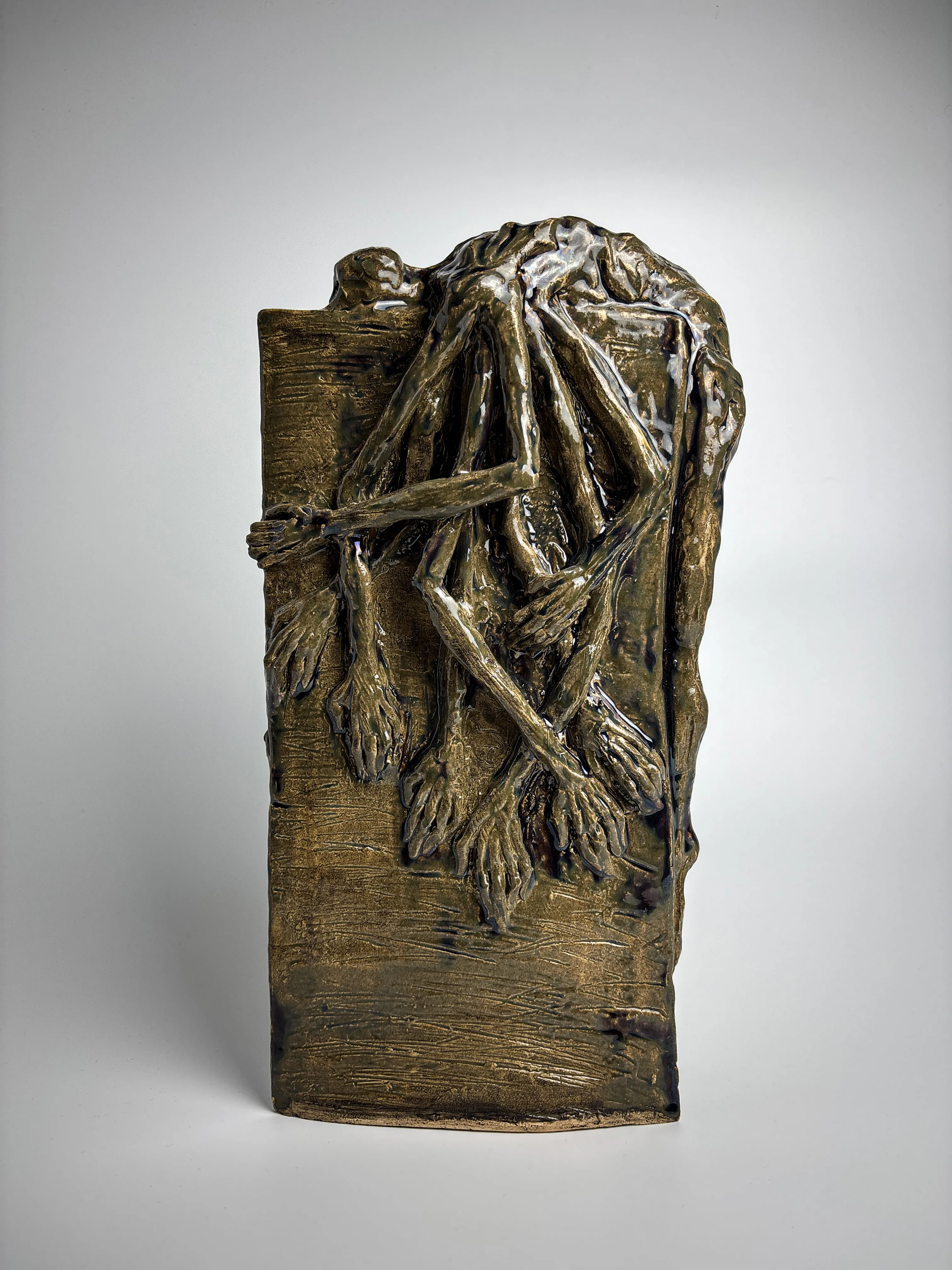Image of Disappointment 1 by VITALIY KRASUTSKIY, made of Chamotte clay, glazes, Sculpture medium, from Lviv, part of the Sculpture 2 series, priced at €800 (≈ 41,593 грн) Photo 1 of 9.