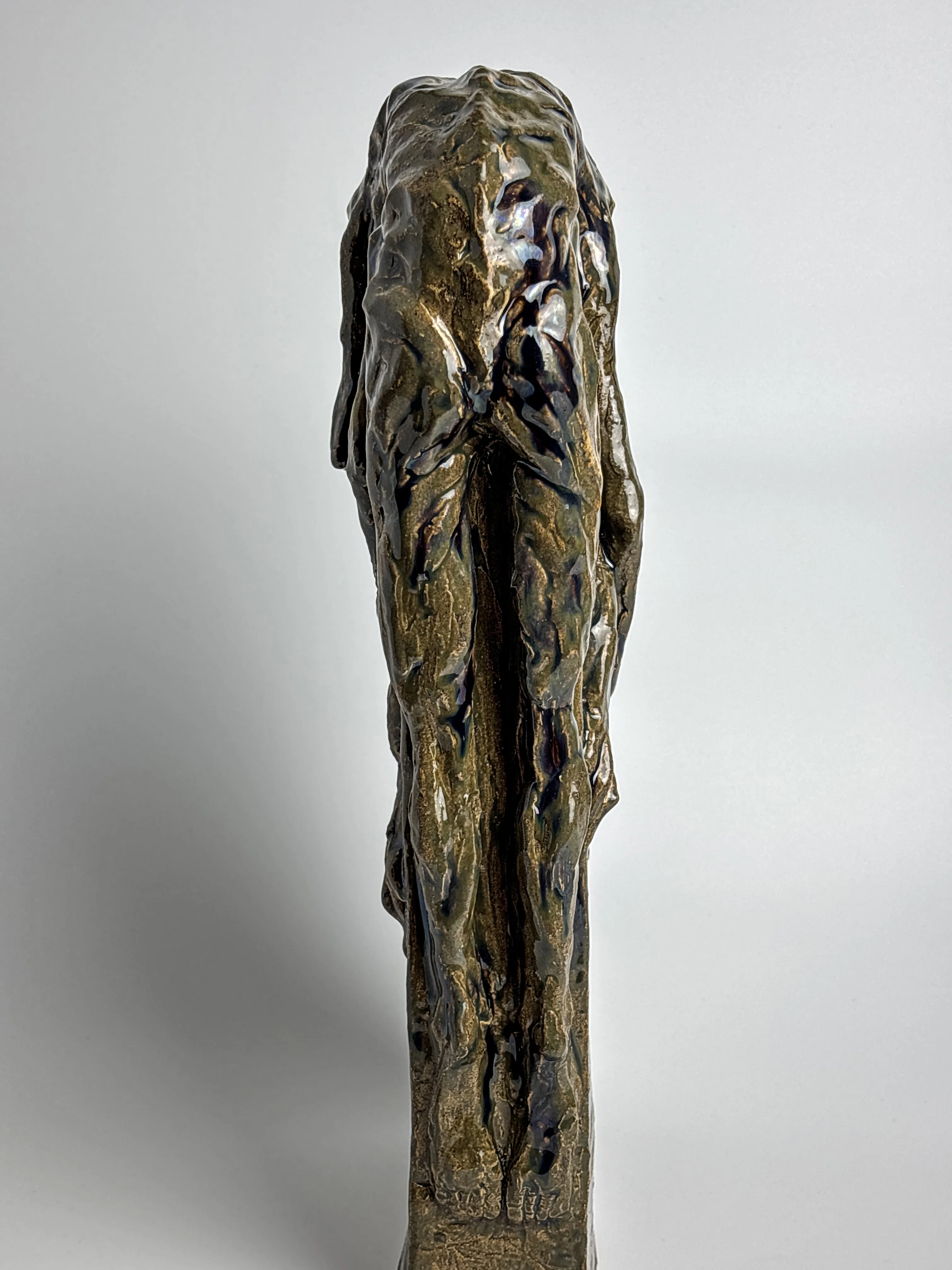 Image of Disappointment 1 by VITALIY KRASUTSKIY, made of Chamotte clay, glazes, Sculpture medium, from Lviv, part of the Sculpture 2 series, priced at €800 (≈ 41,593 грн) Photo 5 of 9.