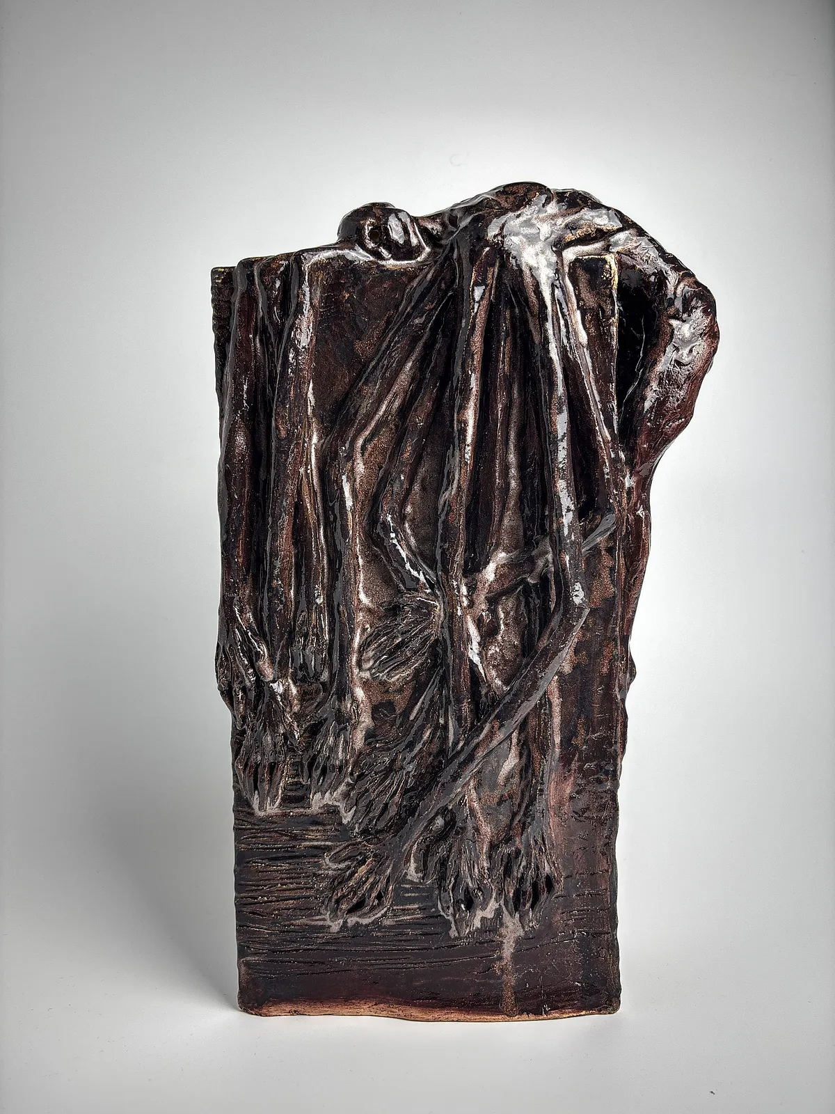 Image of Disappointment 5 by VITALIY KRASUTSKIY, made of Chamotte clay, glazes, Sculpture medium, from Lviv, part of the Sculpture 2 series, priced at €400 Photo 1 of 4.