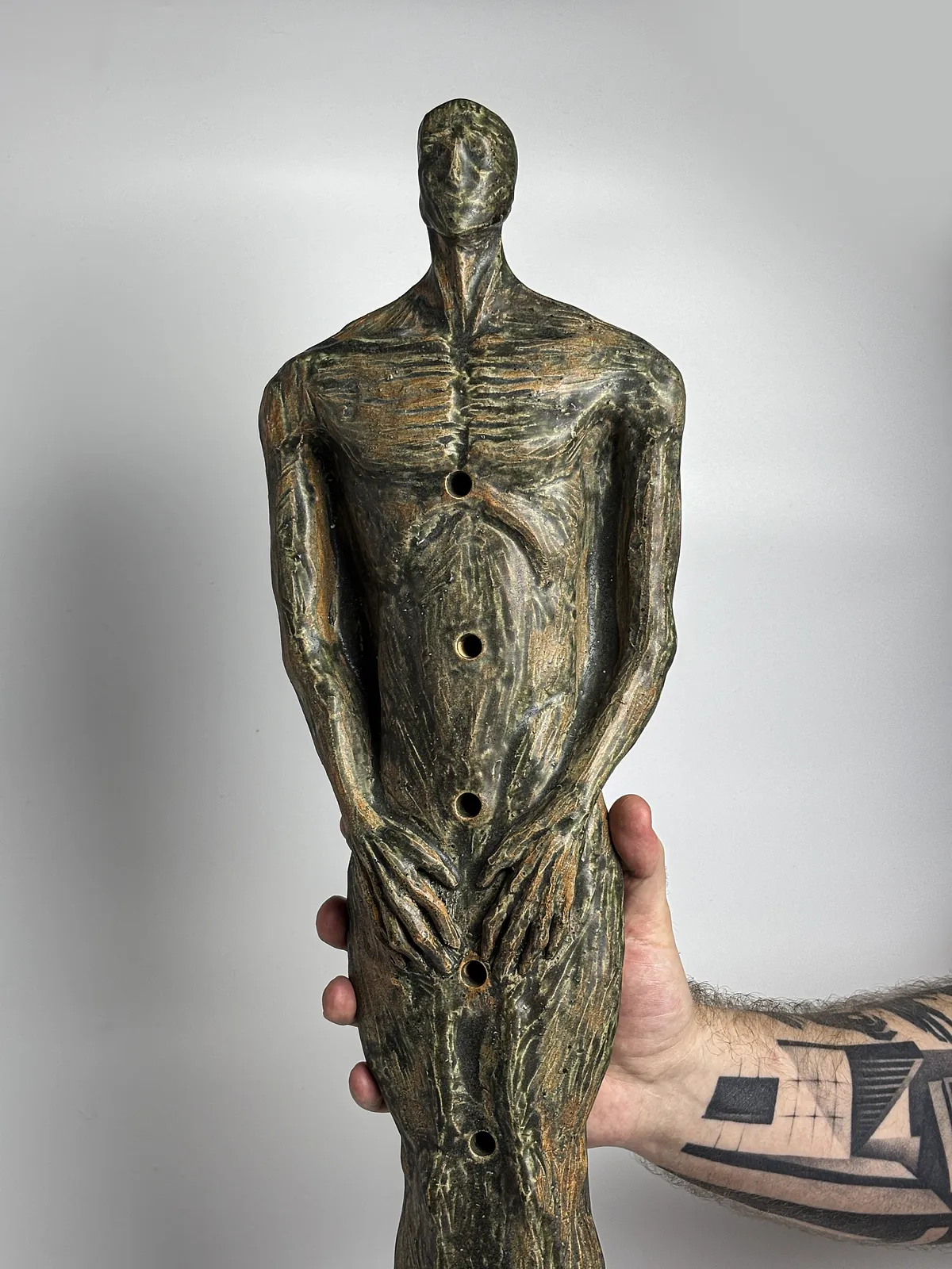 Image of Body by VITALIY KRASUTSKIY, made of Chamotte clay, glazes, Sculpture medium, from Lviv, part of the Series 1 series, priced at €600 Photo 2 of 7.