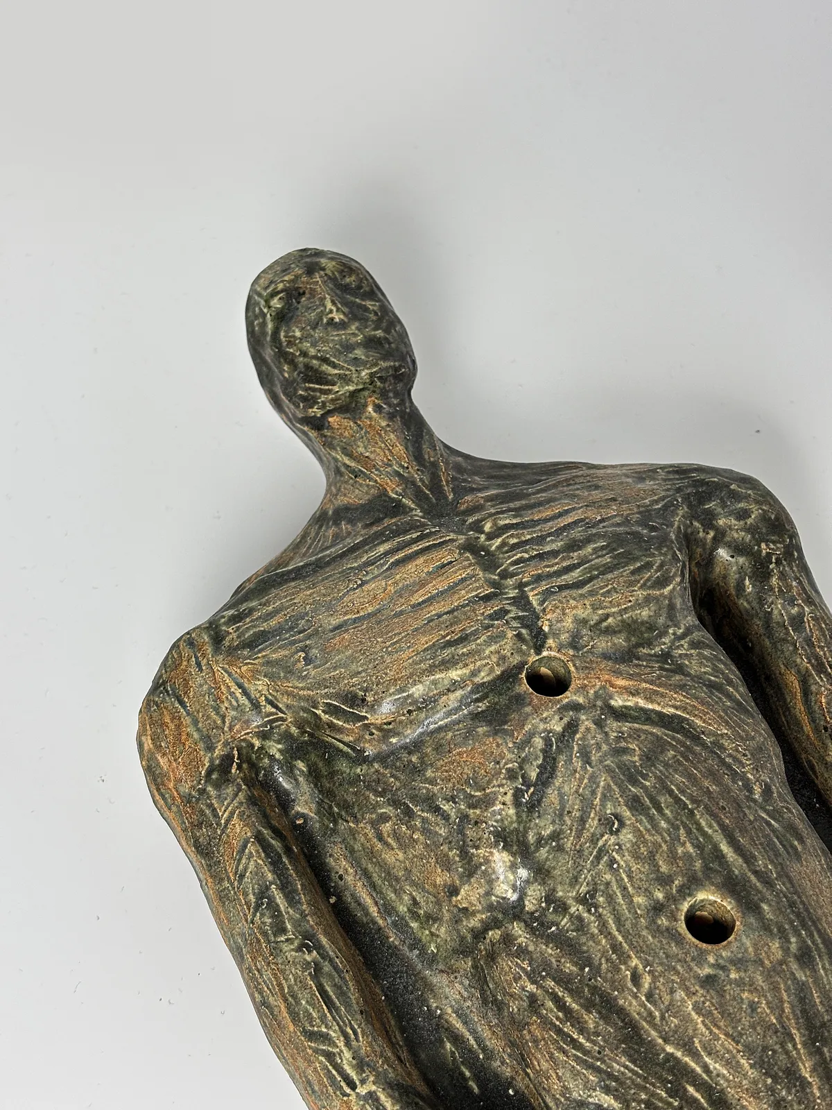 Image of Body by VITALIY KRASUTSKIY, made of Chamotte clay, glazes, Sculpture medium, from Lviv, part of the Series 1 series, priced at €600 Photo 5 of 7.