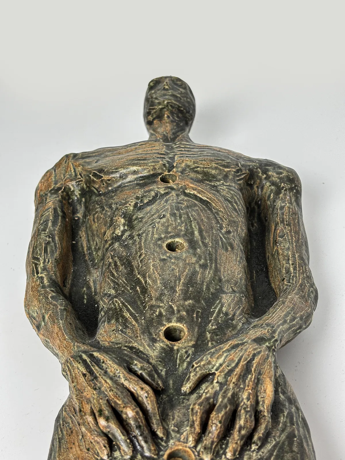 Image of Body by VITALIY KRASUTSKIY, made of Chamotte clay, glazes, Sculpture medium, from Lviv, part of the Series 1 series, priced at €600 Photo 6 of 7.