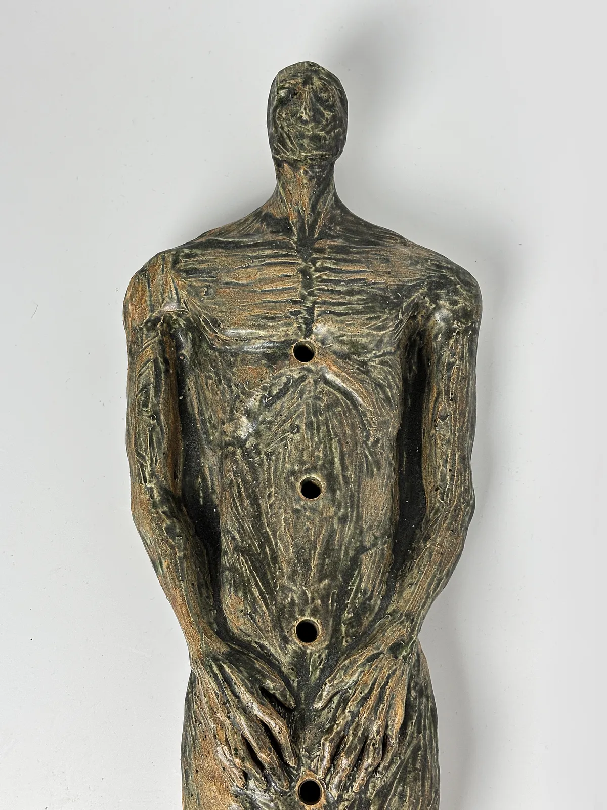 Image of Body by VITALIY KRASUTSKIY, made of Chamotte clay, glazes, Sculpture medium, from Lviv, part of the Series 1 series, priced at €600 Photo 7 of 7.