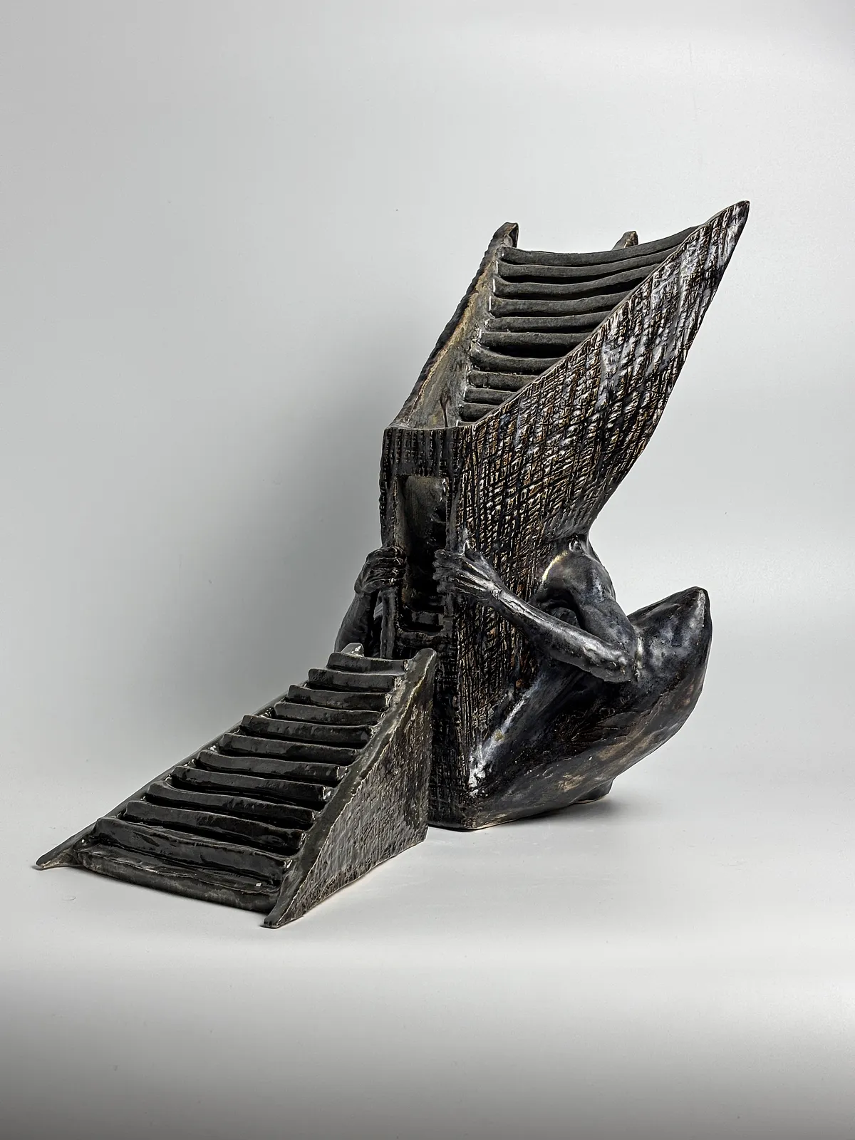 Image of Path by VITALIY KRASUTSKIY, made of Chamotte clay, glazes, Sculpture medium, part of the Series 1 series, priced at $1600 Photo 1 of 10.