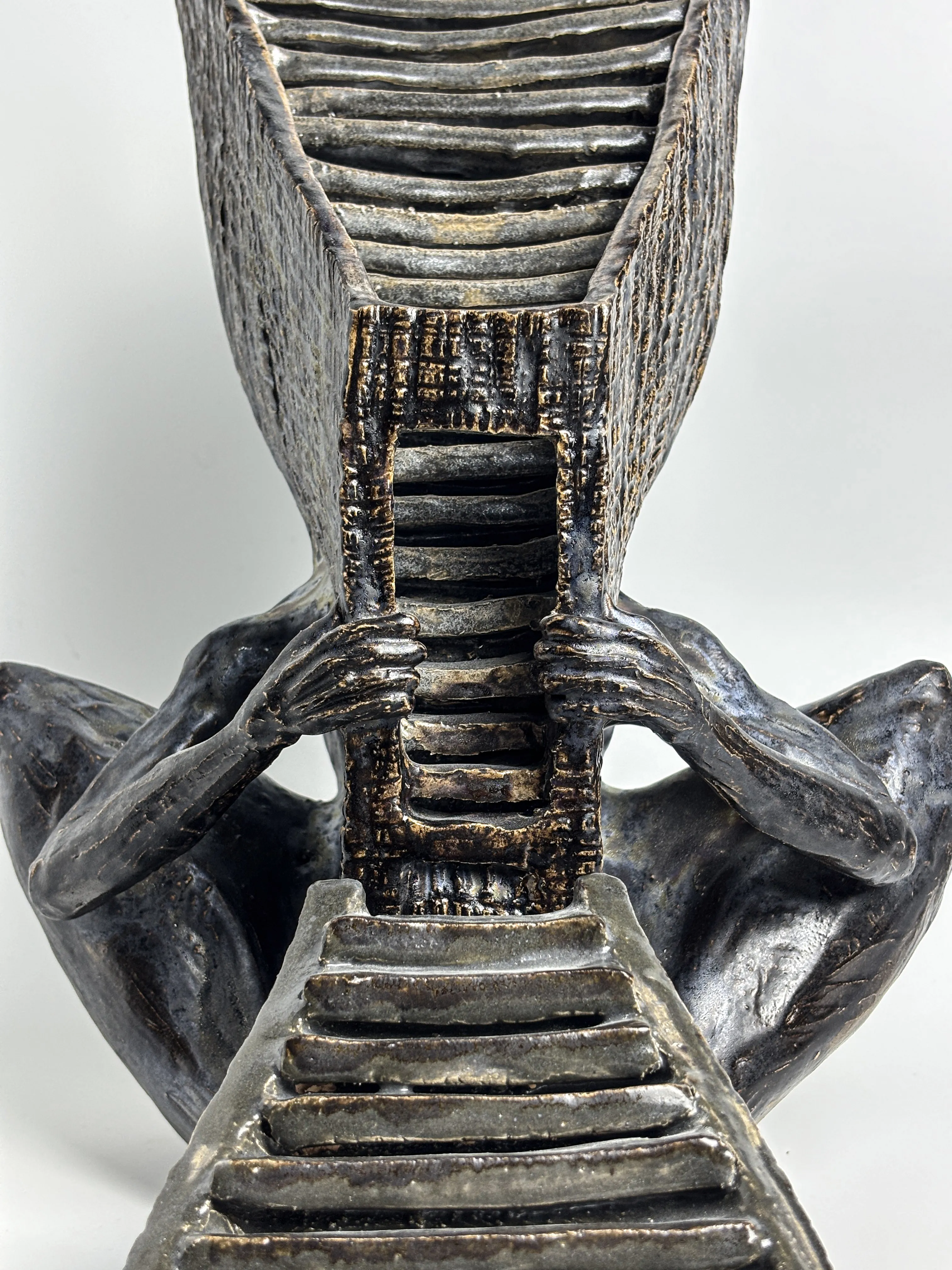 Image of Path by VITALIY KRASUTSKIY, size: 40х25х30 см \ 20х20х10 см, made of Chamotte clay, glazes, Sculpture medium, part of the Series 1 series, priced at $1600 Photo 3 of 10.