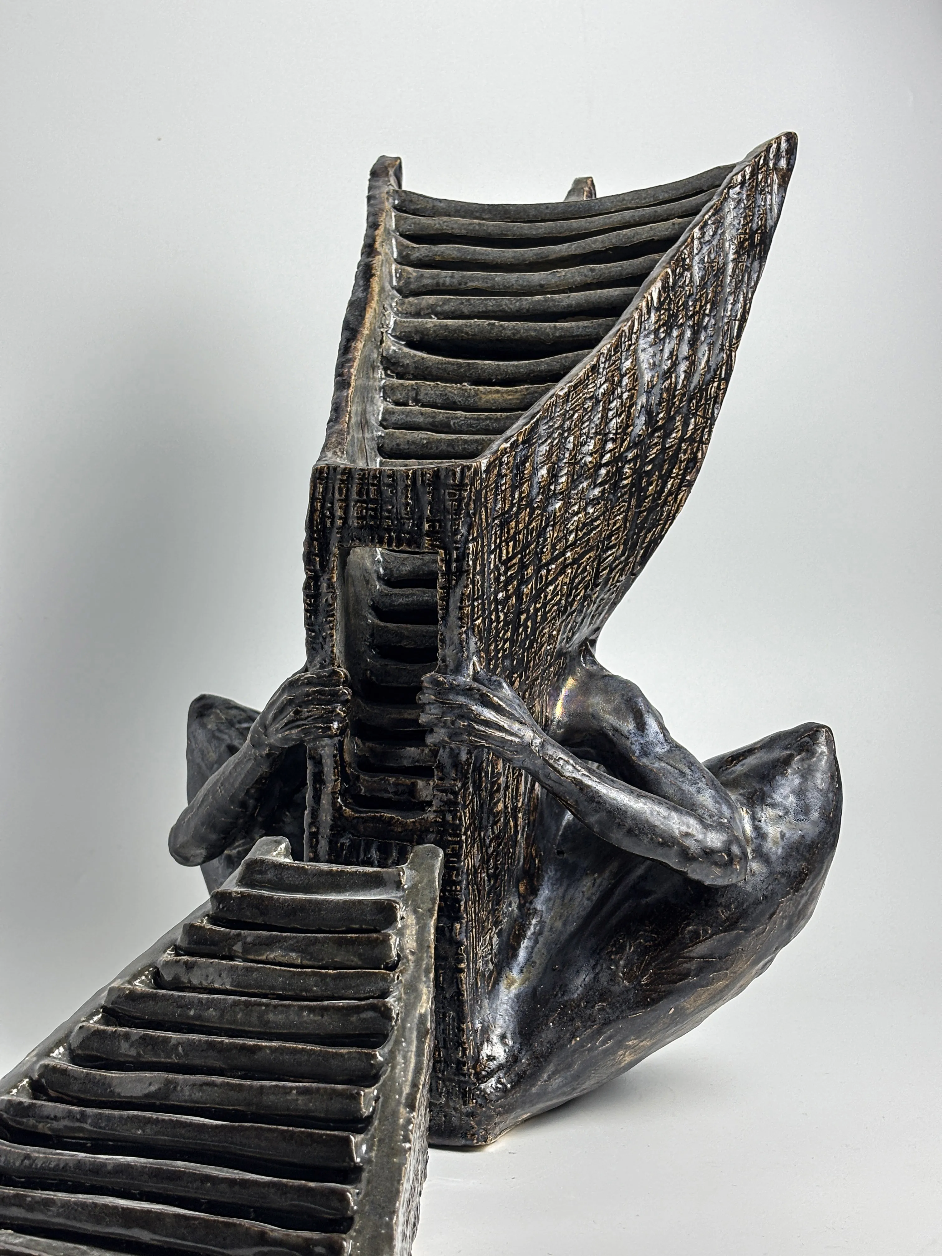 Image of Path by VITALIY KRASUTSKIY, size: 40х25х30 см \ 20х20х10 см, made of Chamotte clay, glazes, Sculpture medium, part of the Series 1 series, priced at $1600 Photo 5 of 10.