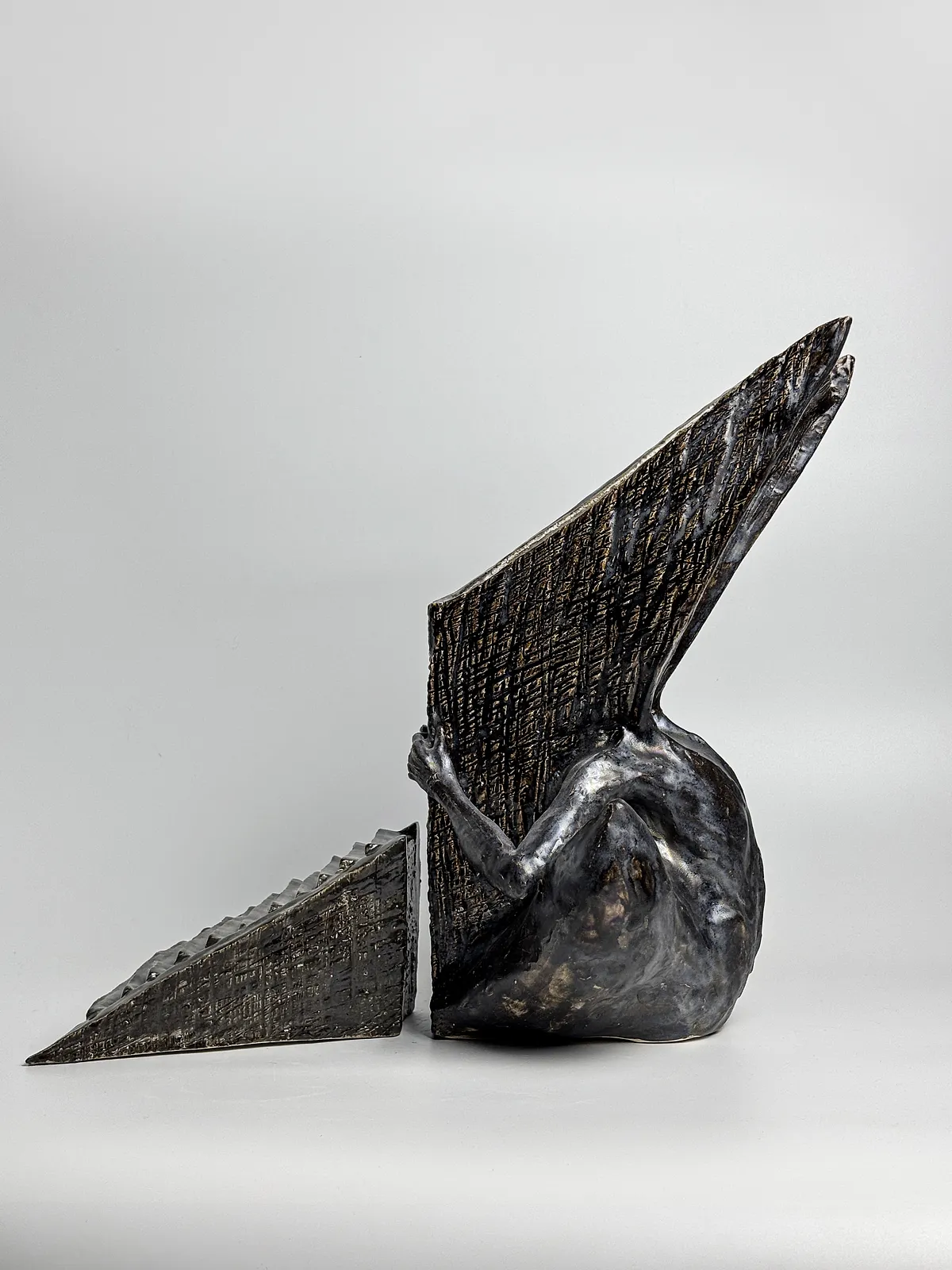 Image of Path by VITALIY KRASUTSKIY, made of Chamotte clay, glazes, Sculpture medium, part of the Series 1 series, priced at $1600 Photo 6 of 10.