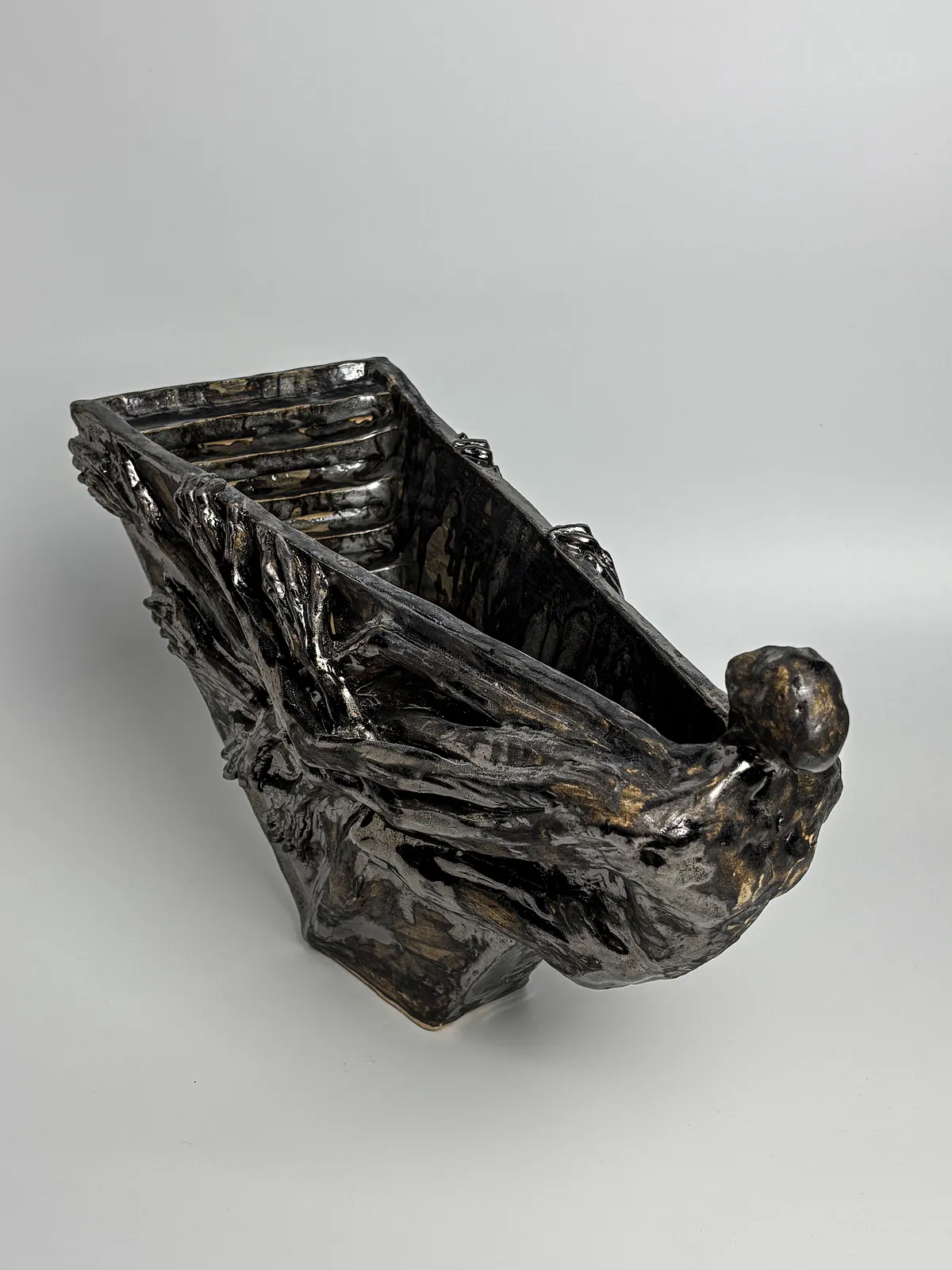 Image of My stairs by VITALIY KRASUTSKIY, made of Chamotte clay, glazes, Sculpture medium, from Lviv, part of the Series 1 series, priced at €1300 Photo 4 of 14.