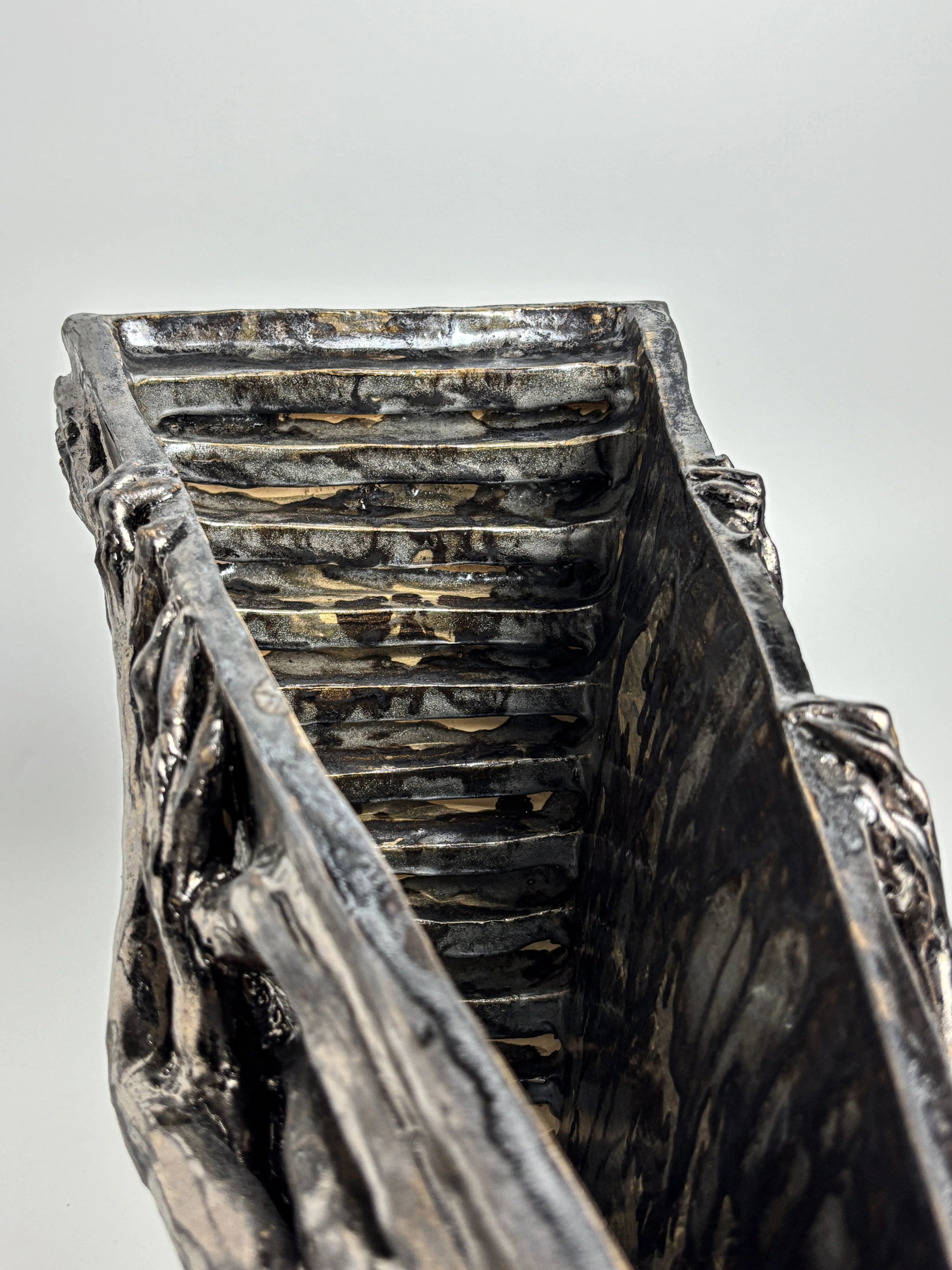 Image of My stairs by VITALIY KRASUTSKIY, made of Chamotte clay, glazes, Sculpture medium, from Lviv, part of the Series 1 series, priced at €2000 (≈ 103,541 грн) Photo 5 of 14.