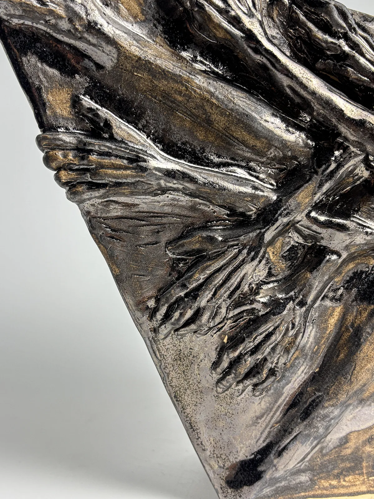 Image of My stairs by VITALIY KRASUTSKIY, made of Chamotte clay, glazes, Sculpture medium, from Lviv, part of the Series 1 series, priced at €1300 Photo 8 of 14.
