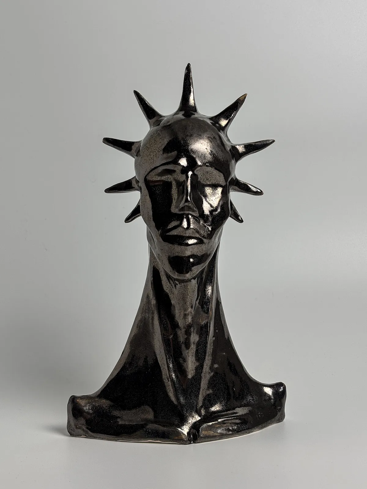 Image of Pride by VITALIY KRASUTSKIY, made of Chamotte clay, glazes, Sculpture medium, from Lviv, part of the Series 1 series Photo 2 of 10.