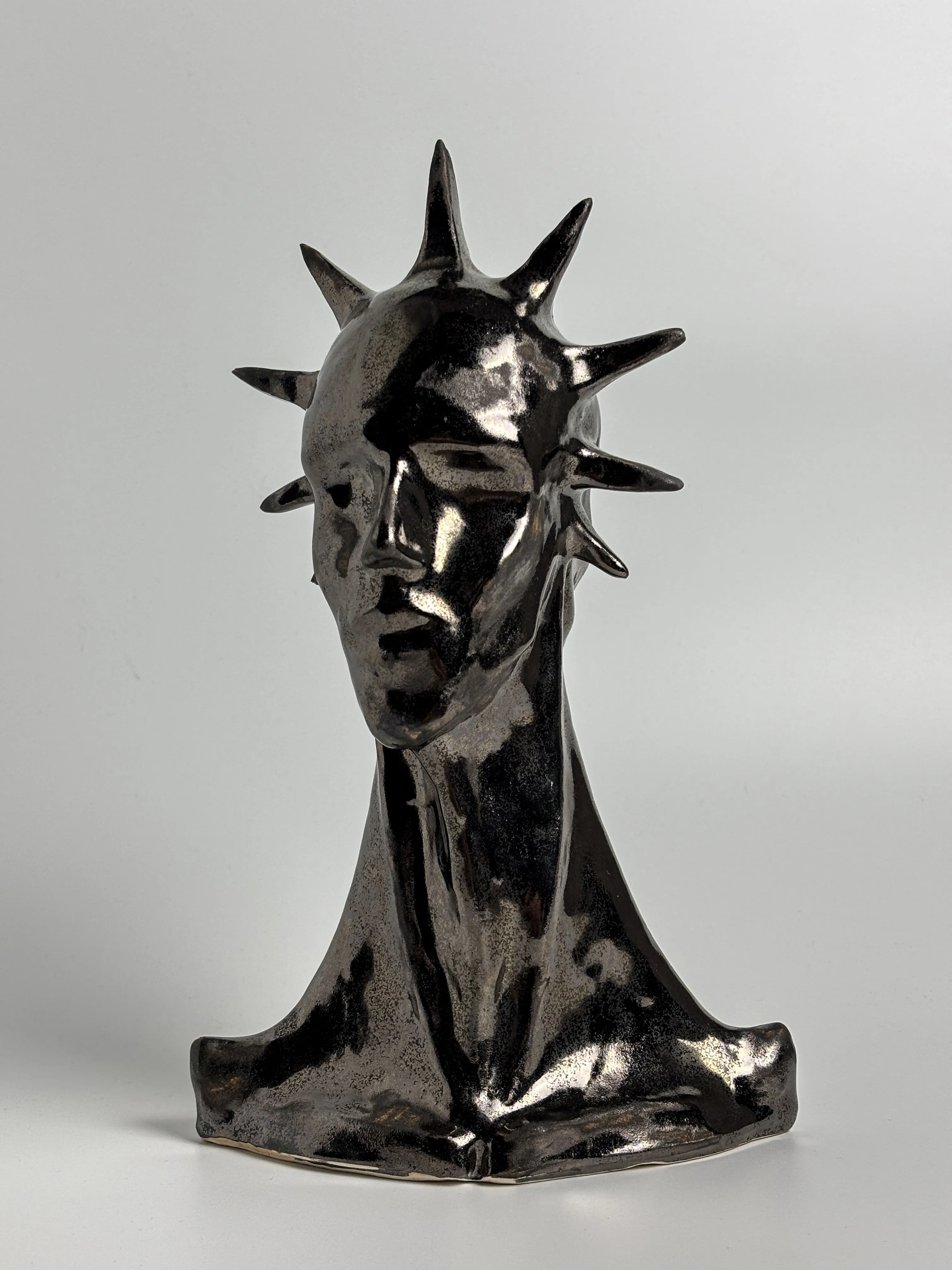 Image of Pride by VITALIY KRASUTSKIY, made of Chamotte clay, glazes, Sculpture medium, from Lviv, part of the Series 1 series Photo 5 of 10.