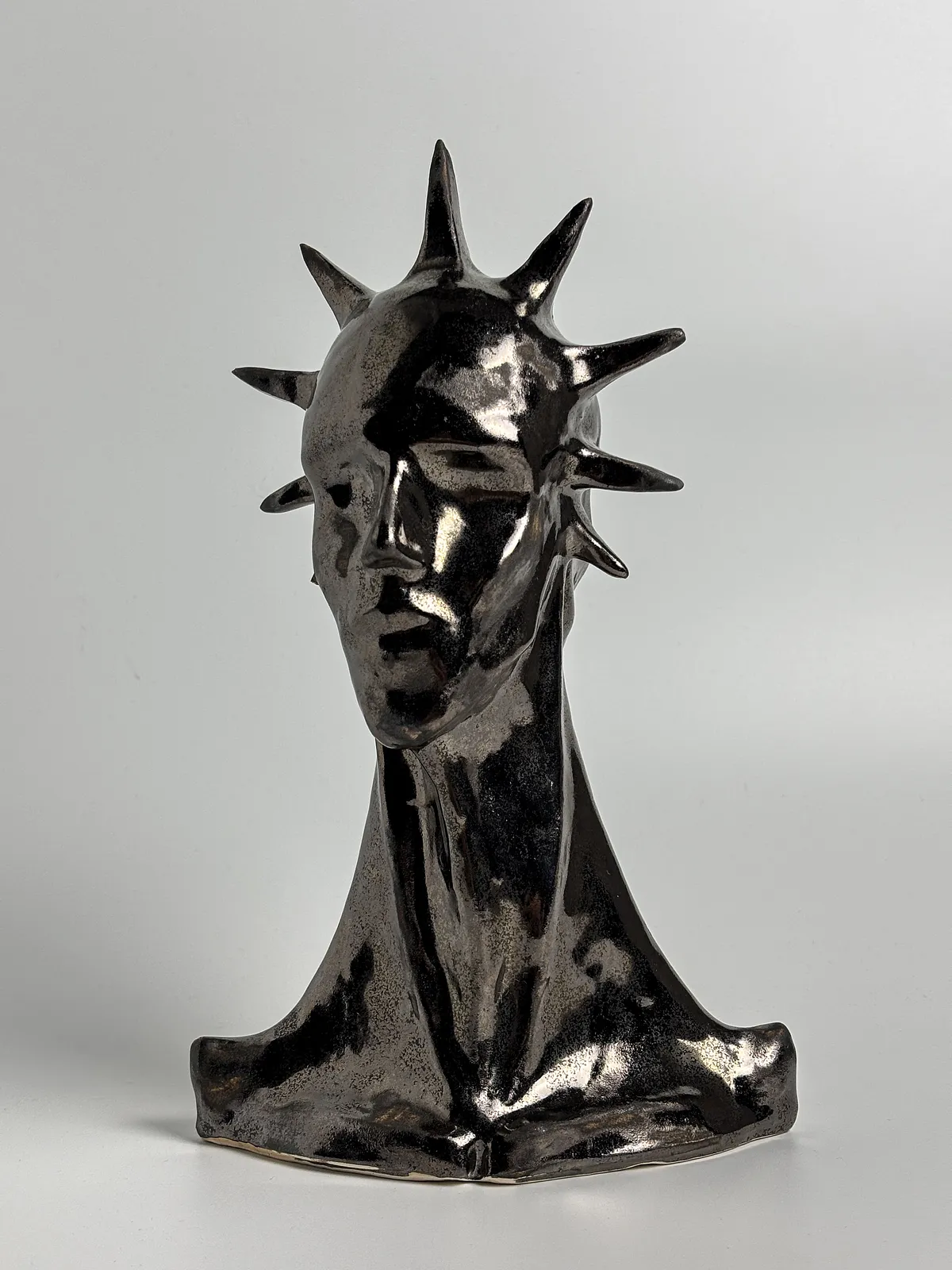 Image of Pride by VITALIY KRASUTSKIY, made of Chamotte clay, glazes, Sculpture medium, from Lviv, part of the Series 1 series Photo 5 of 10.