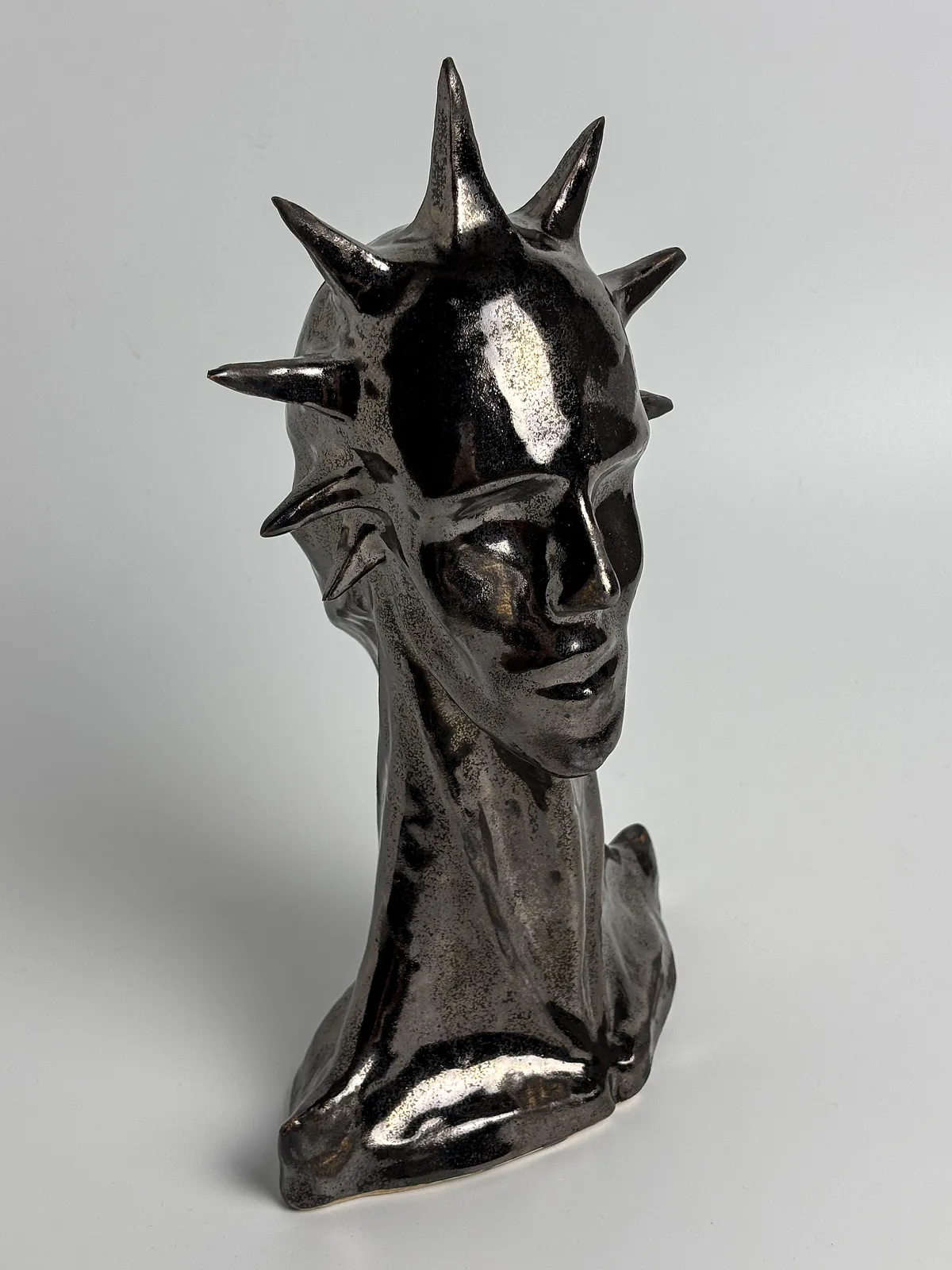 Image of Pride by VITALIY KRASUTSKIY, made of Chamotte clay, glazes, Sculpture medium, from Lviv, part of the Series 1 series Photo 7 of 10.