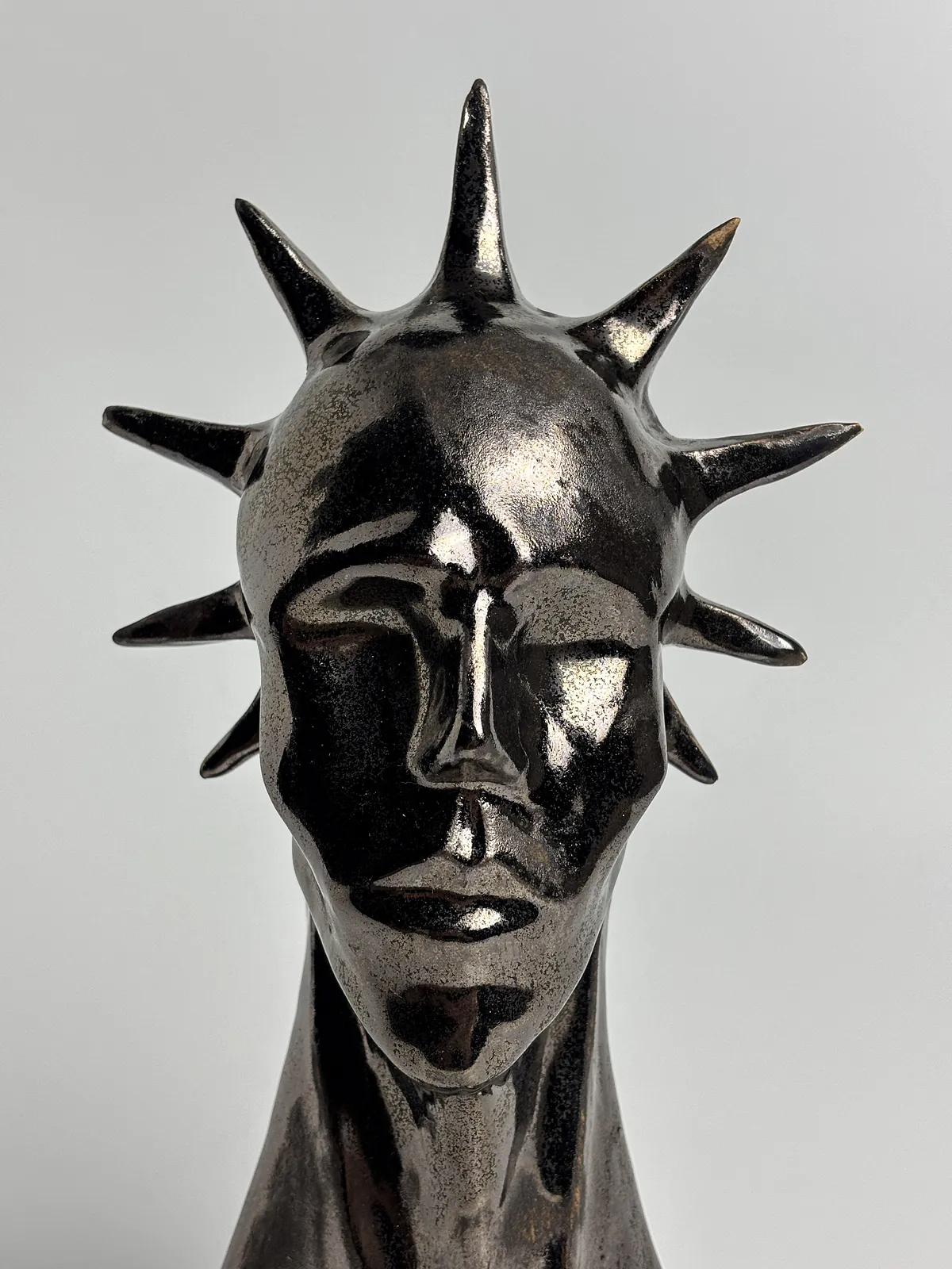 Image of Pride by VITALIY KRASUTSKIY, made of Chamotte clay, glazes, Sculpture medium, from Lviv, part of the Series 1 series Photo 9 of 10.