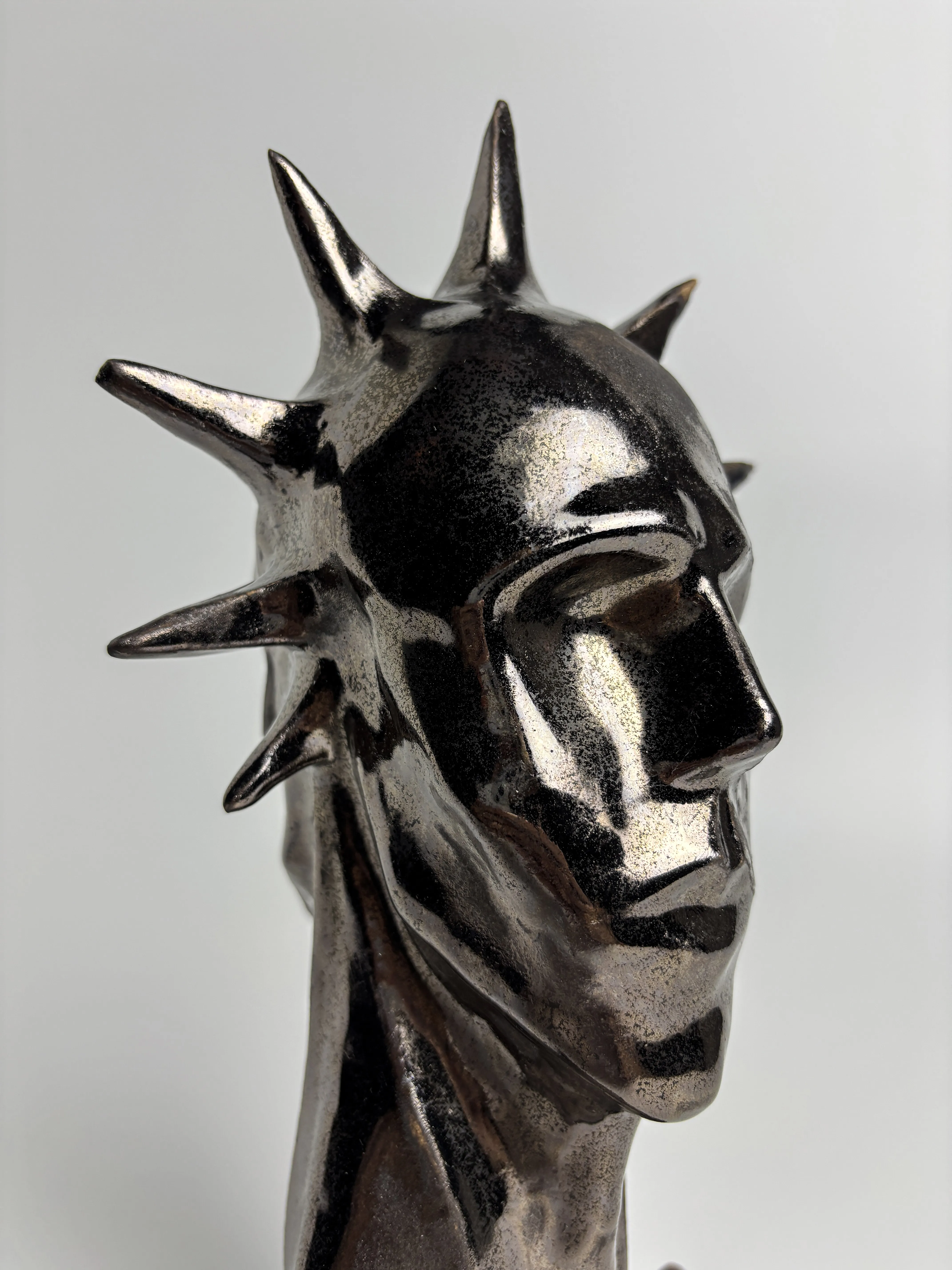 Image of Pride by VITALIY KRASUTSKIY, made of Chamotte clay, glazes, Sculpture medium, from Lviv, part of the Series 1 series Photo 10 of 10.