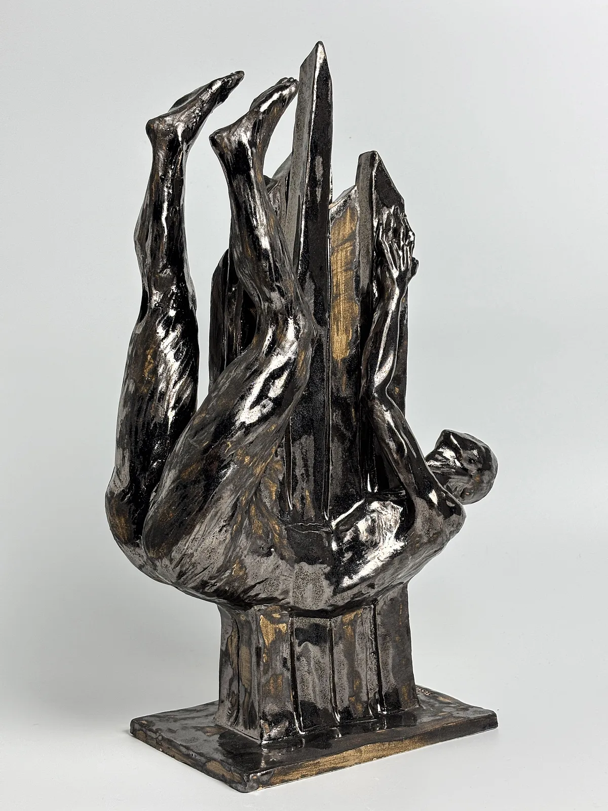 Image of Decline by VITALIY KRASUTSKIY, made of Chamotte clay, glazes, Sculpture medium, from Lviv, part of the Series 1 series, priced at €1200 Photo 6 of 10.