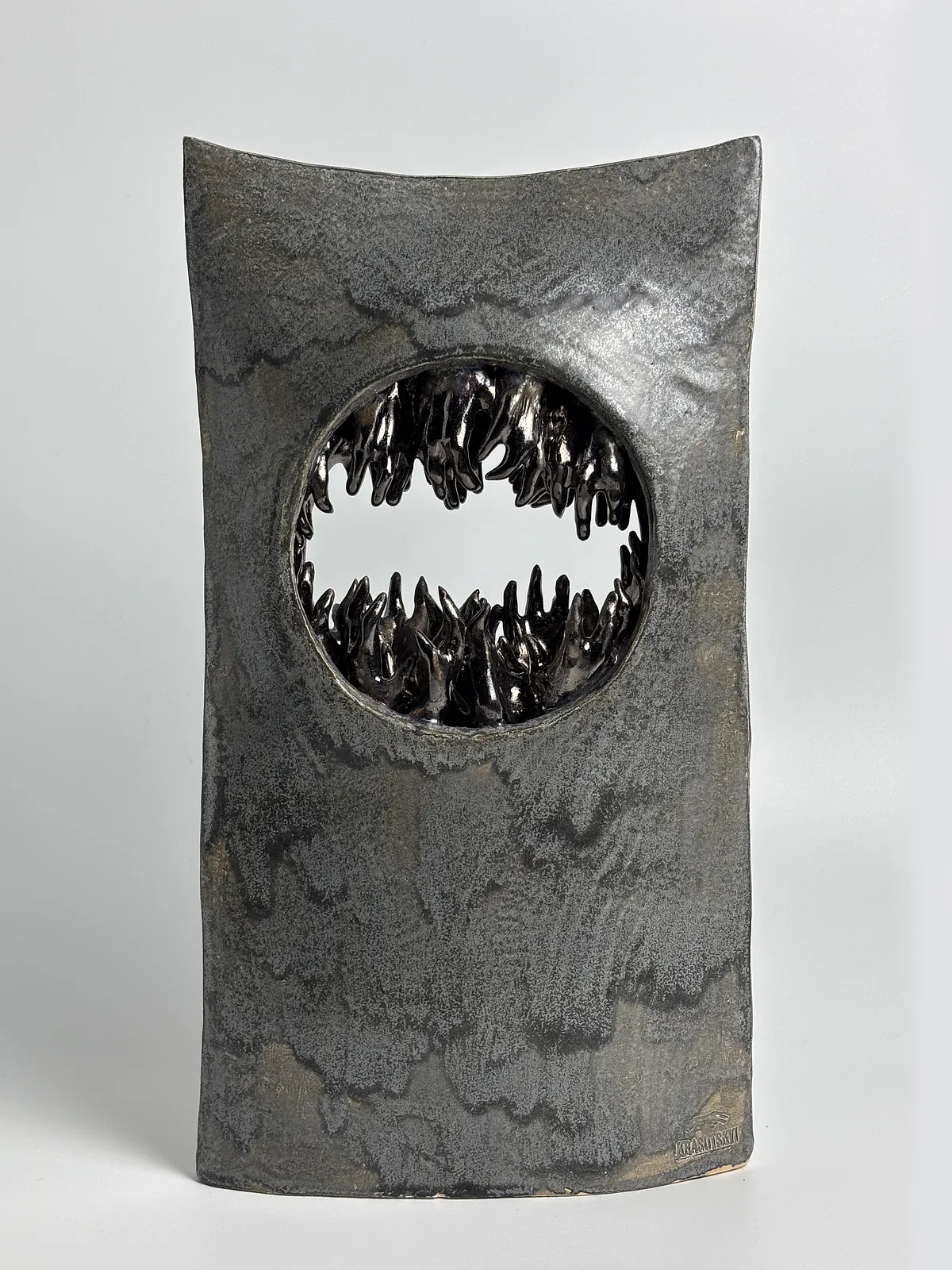Image of Portal by VITALIY KRASUTSKIY, made of Chamotte clay, glazes, Sculpture medium, from Lviv, part of the Series 1 series, priced at €600 Photo 1 of 9.