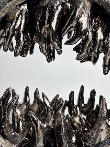 Image of Portal by VITALIY KRASUTSKIY, size: 42х22 см, made of Chamotte clay, glazes, Sculpture medium, from Lviv, part of the Series 1 series, priced at €600 Photo 5 of 9.