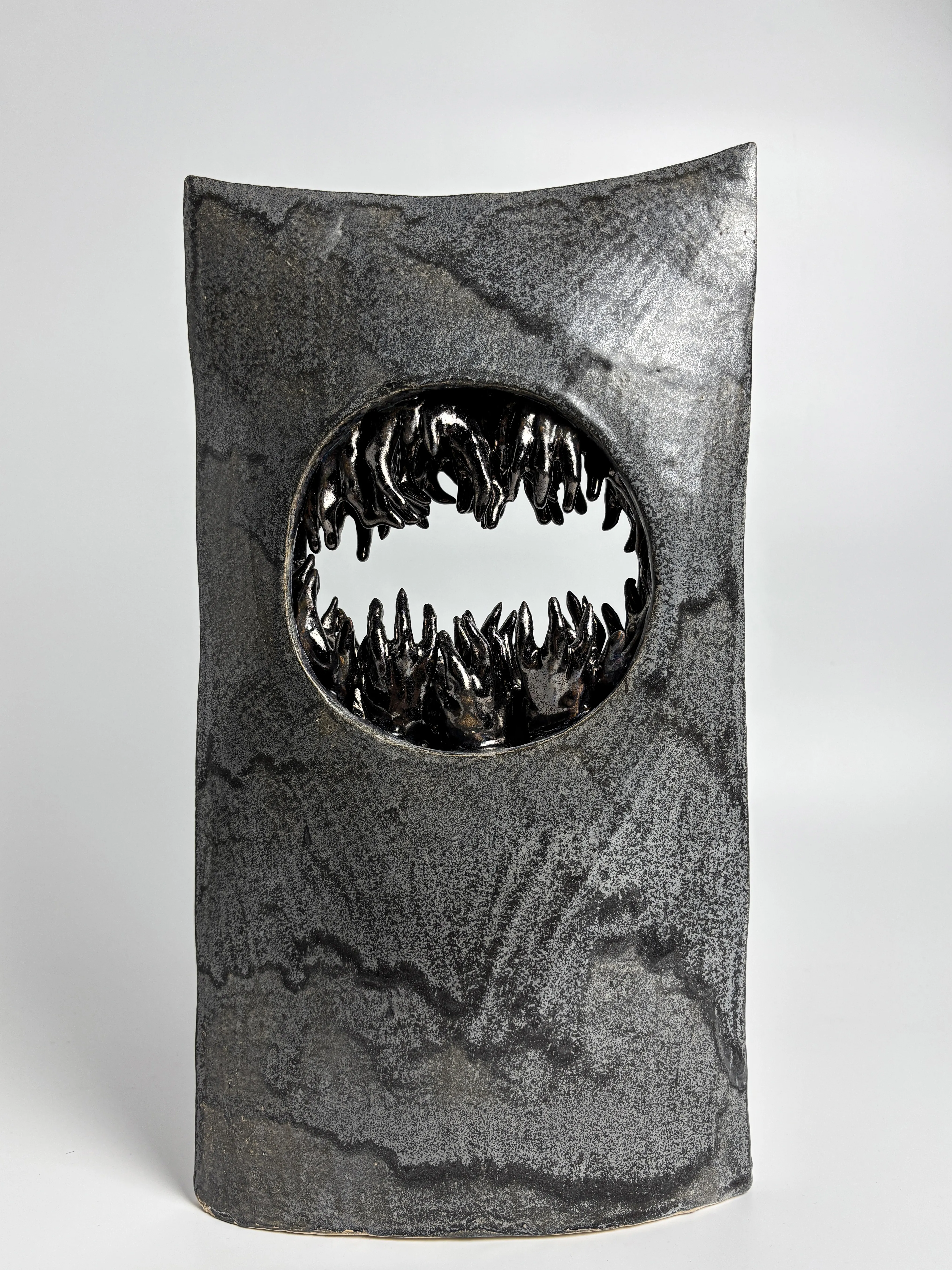 Image of Portal by VITALIY KRASUTSKIY, size: 42х22 см, made of Chamotte clay, glazes, Sculpture medium, from Lviv, part of the Series 1 series, priced at €600 Photo 9 of 9.