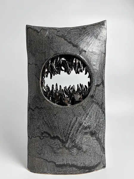 Image of Portal by VITALIY KRASUTSKIY, size: 42х22 см, made of Chamotte clay, glazes, Sculpture medium, from Lviv, part of the Series 1 series, priced at €600 Photo 9 of 9.