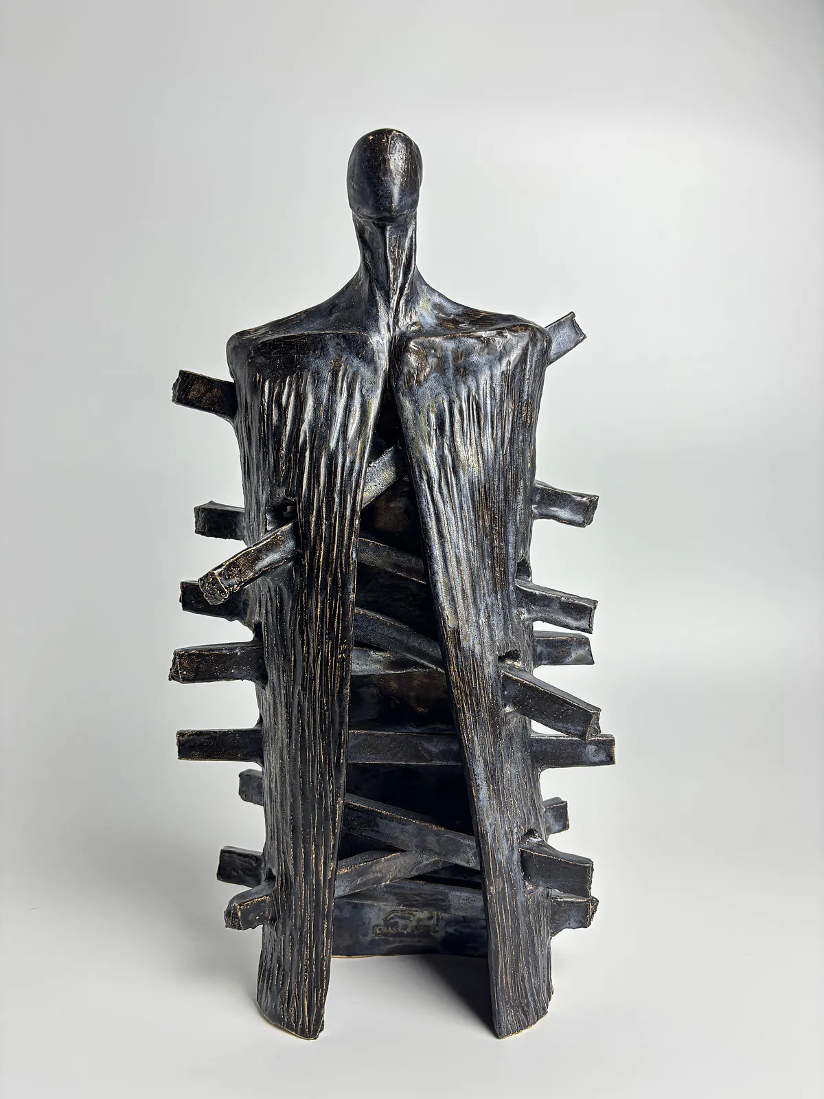 Image of House by VITALIY KRASUTSKIY, made of Chamotte clay, glazes, Sculpture medium, from Lviv, part of the Series 1 series, priced at €600 Photo 1 of 10.