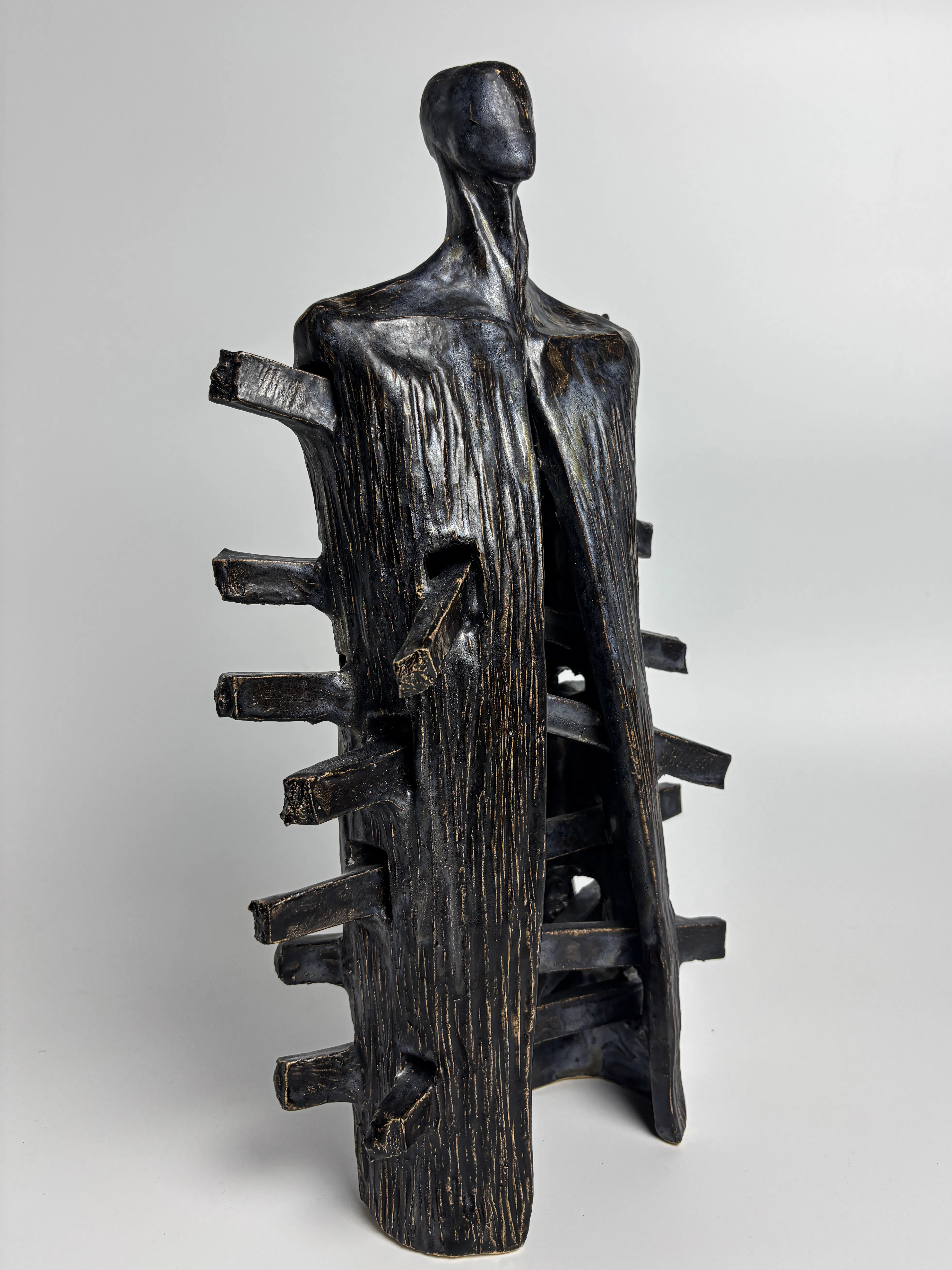 Image of House by VITALIY KRASUTSKIY, made of Chamotte clay, glazes, Sculpture medium, from Lviv, part of the Series 1 series Photo 2 of 10.