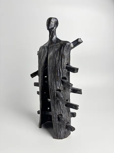Image of House by VITALIY KRASUTSKIY, size: 40х22х10, made of Chamotte clay, glazes, Sculpture medium, from Lviv, part of the Series 1 series, priced at €600 Photo 4 of 10.